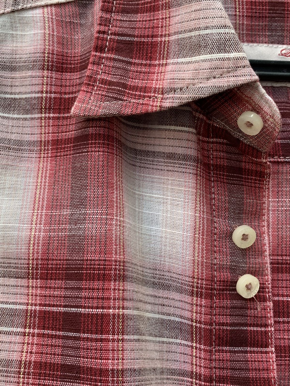 Hysteric Glamour Hysteric Glamour Button Ups Checkered Gold Stripe Line Shirt Size S / US 4 / IT 40 - 20 Thumbnail