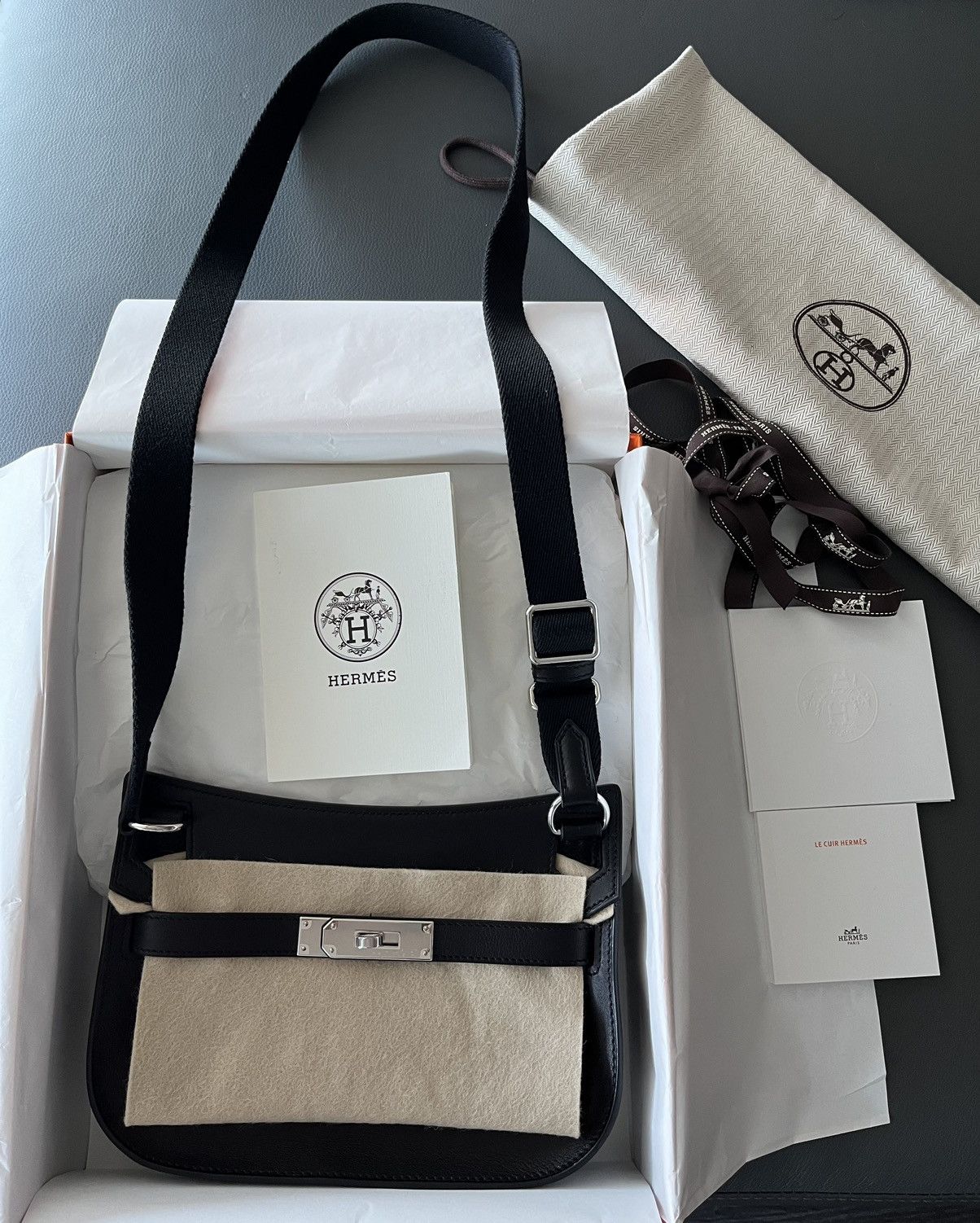 Hermes RARE Brand New Mini Jypsiere Bag Evergrain Full Set Size ONE SIZE - 2 Thumbnail