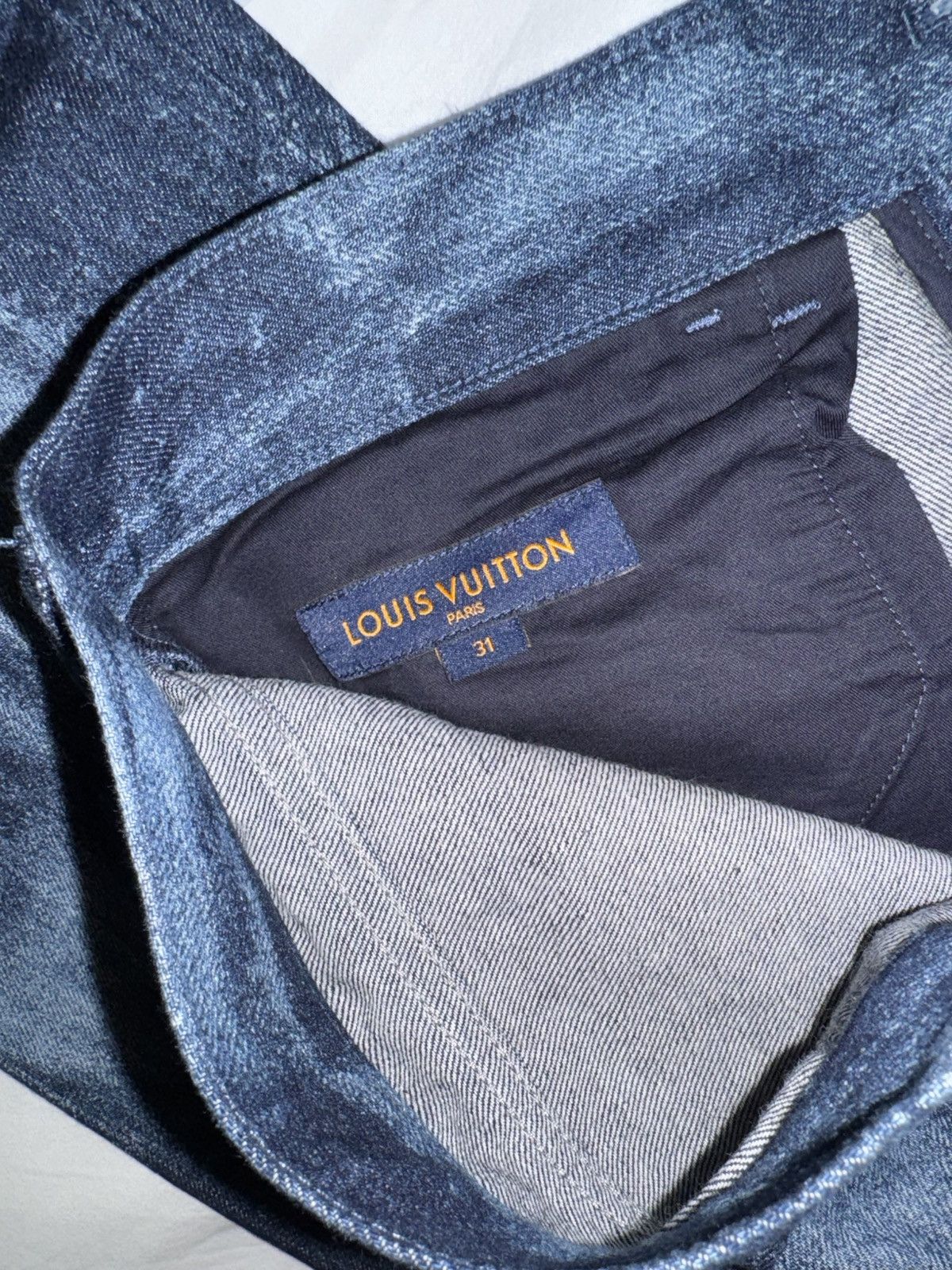 Louis Vuitton Louis Vuitton Damier Denim Print Jeans Size US 31 - 6 Thumbnail