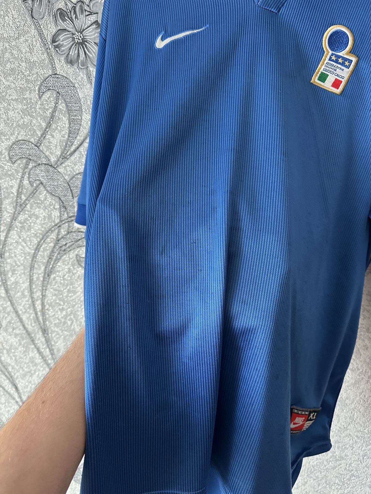 Nike 1994 Nike Italy #4 Baggio Vintage Soccer Jersey Football Rar Size US XL / EU 56 / 4 - 2 Thumbnail