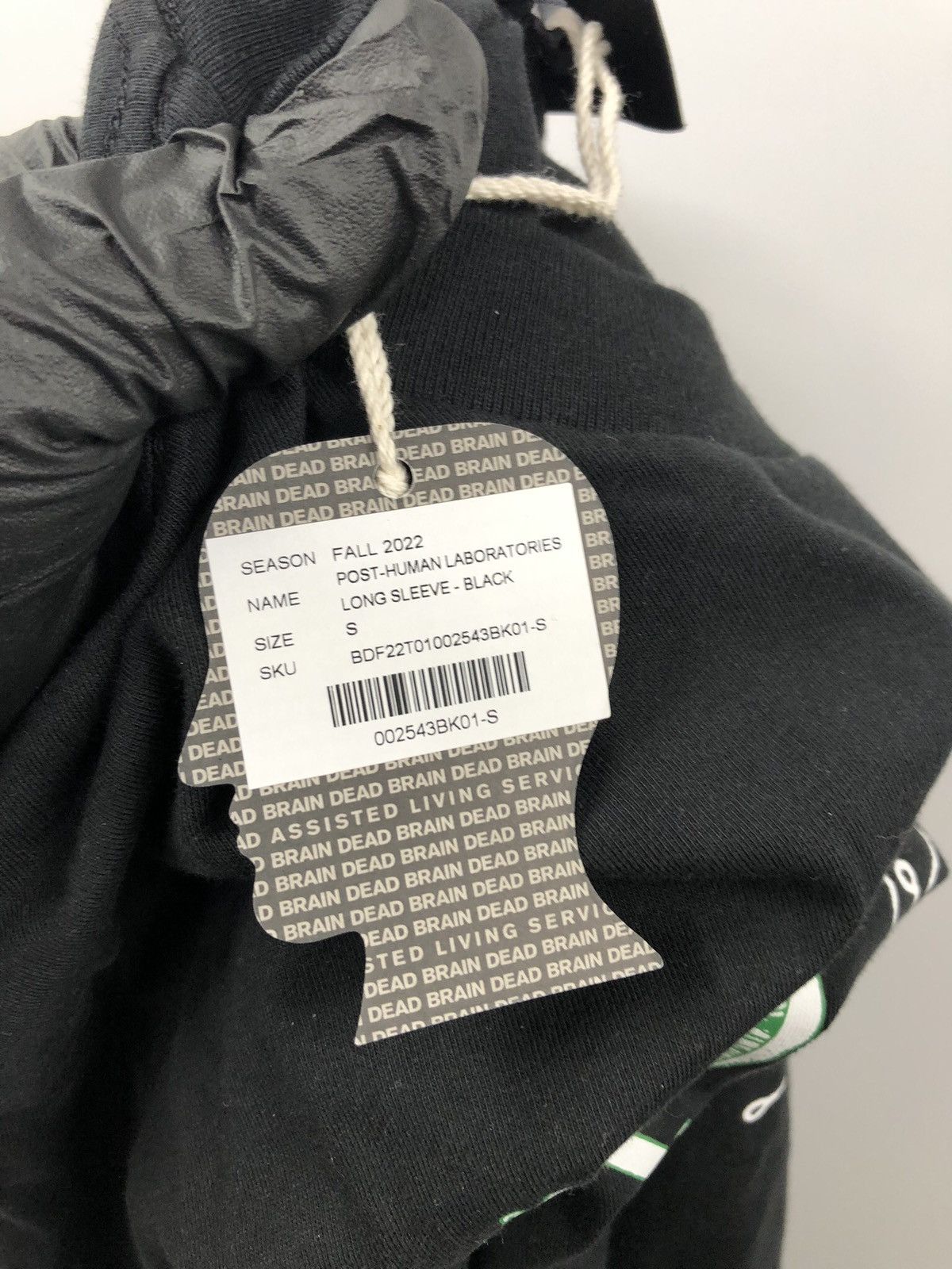 Brain Dead Brain Dead Post Human Laboratories Long Sleeve Black T-Shirt Size US S / EU 44-46 / 1 - 3 Thumbnail