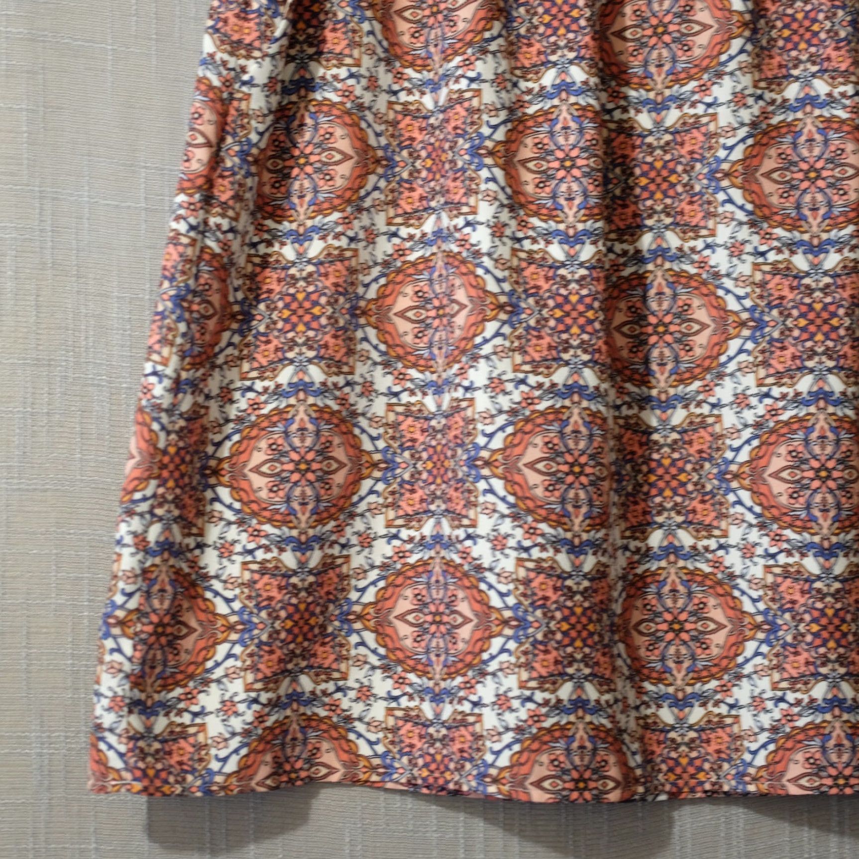 Loft LOFT Floral A-Line Skirt Lightweight 100% Polyester Women L Multicolor Pockets Elastic Waist Short Unlined 0ur Casual Travel 90s? Size 36" / US 14 / IT 50 - 3 Thumbnail
