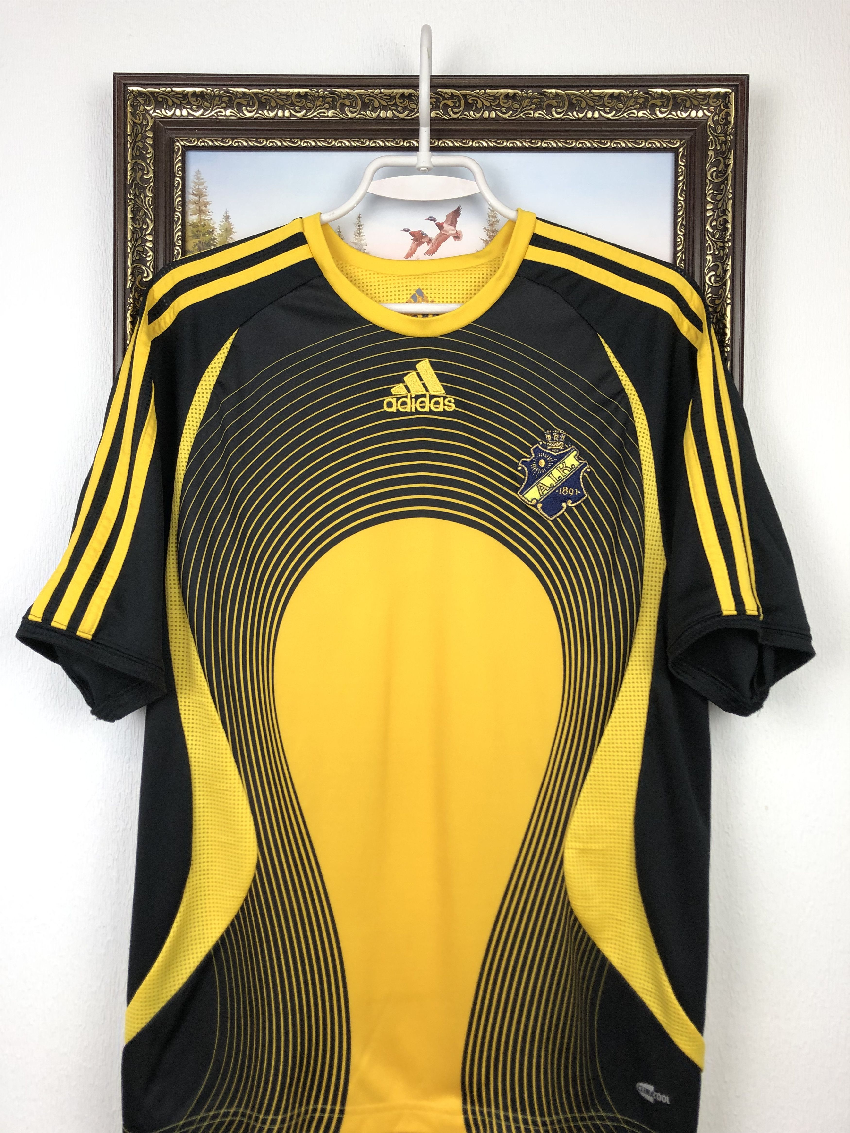 Adidas Vintage Adidas AIK Football Shirt Soccer Mens Jersey Trikot Size US S / EU 44-46 / 1 - 2 Thumbnail