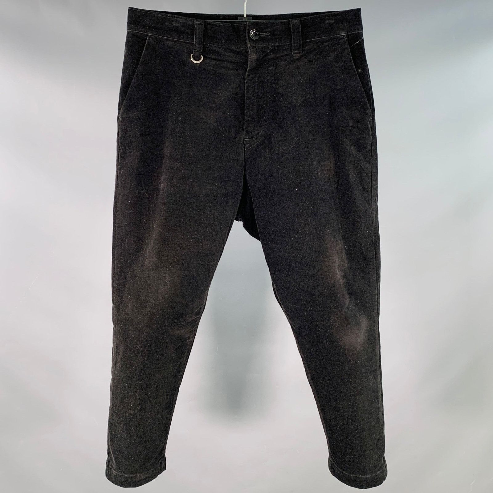 Sophnet. Size M Black Corduroy Cotton Blend Drop Crotch Casual Pants Size US 33 - 1 Thumbnail