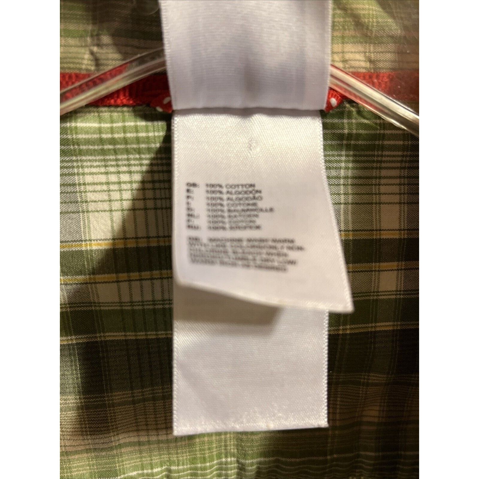 The North Face The North Face Men Shirt L Green Plaid Snap Button SS Hiking Size US L / EU 52-54 / 3 - 3 Thumbnail