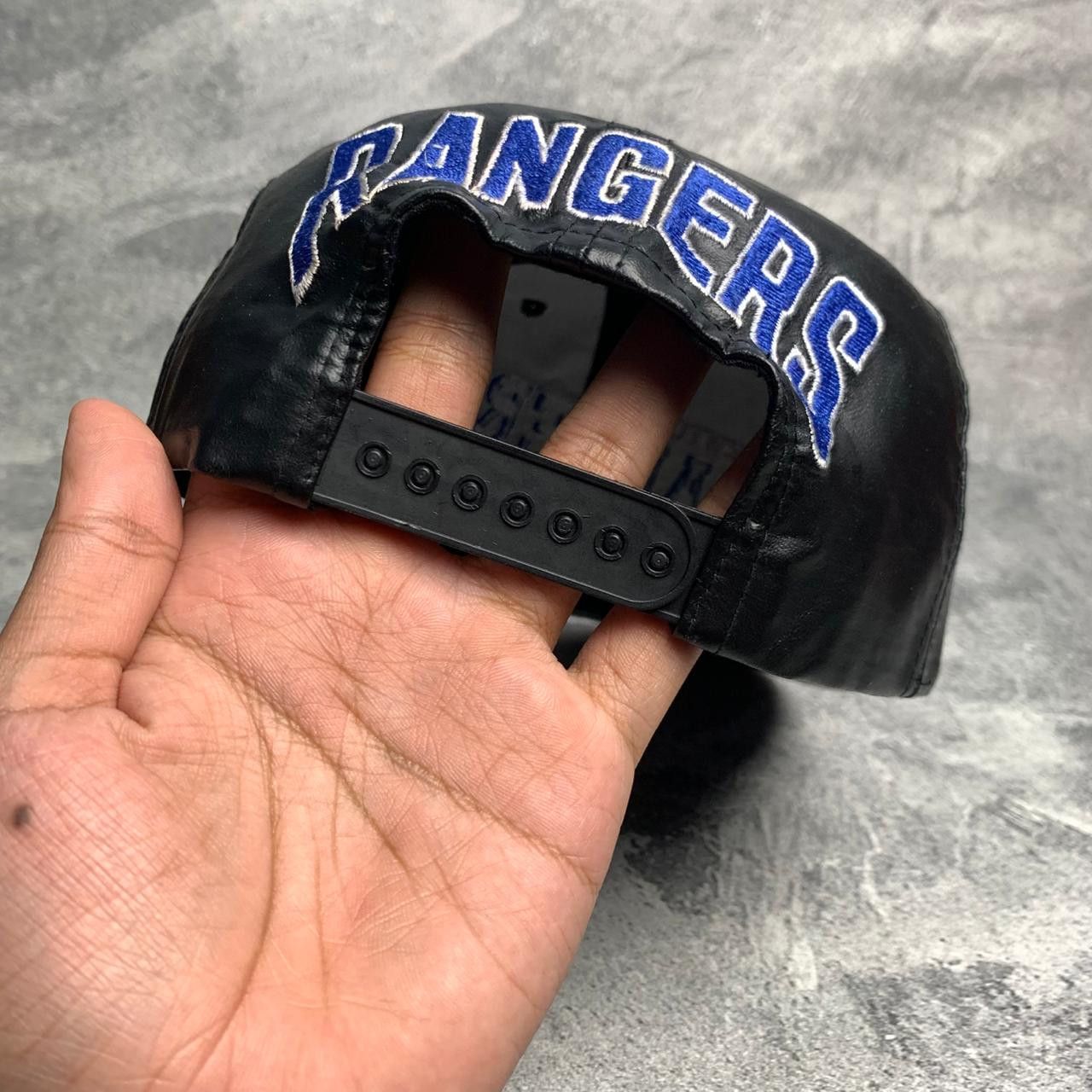 NHL Vintage New York Ranger Leather Hat Size ONE SIZE - 8 Thumbnail