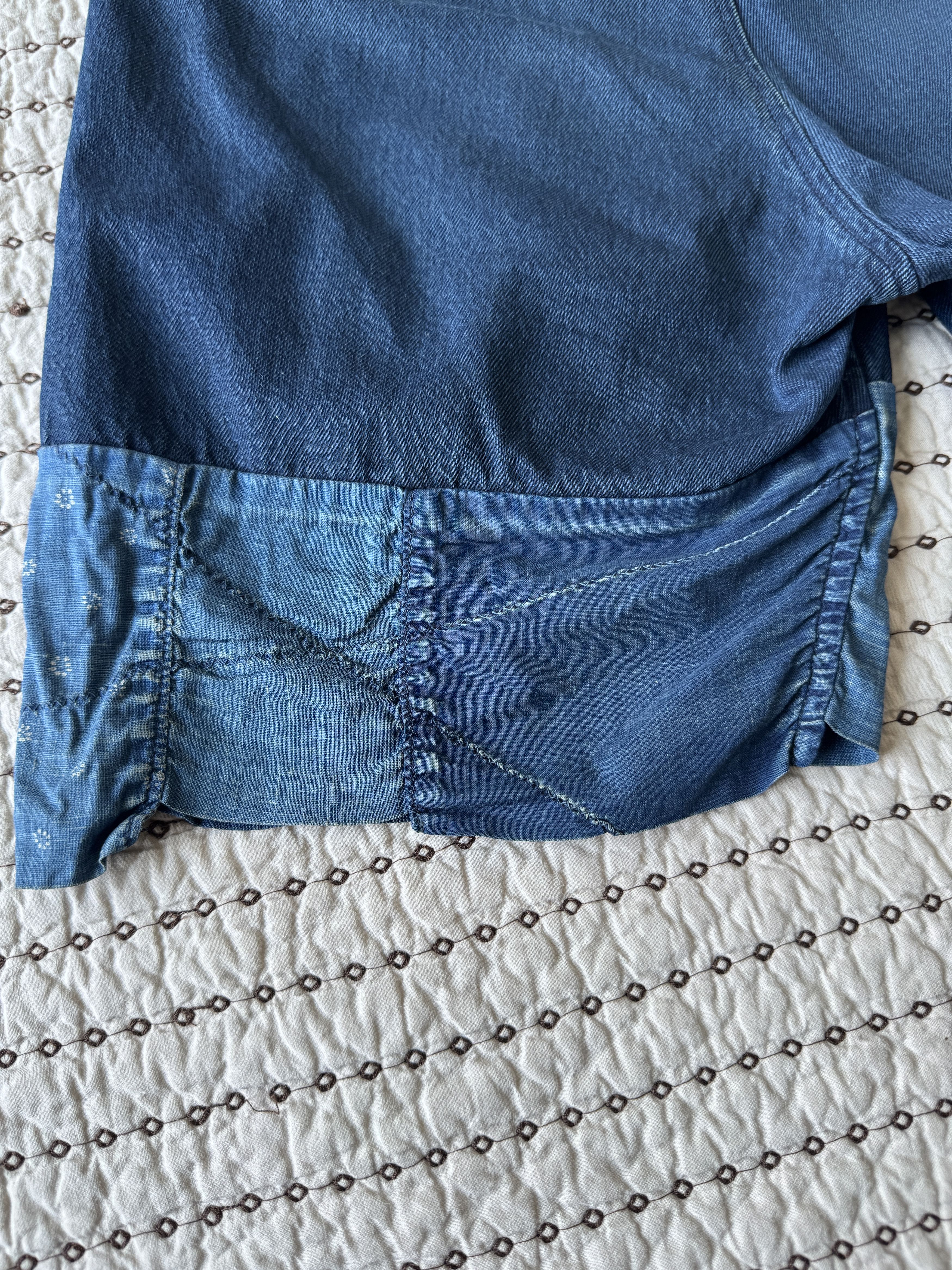 Kapital KAPITAL 10 OZ INDIGO DENIM SHORTS HUTELIMAKE REMAKE SIZE 2 Size US 30 / EU 46 - 5 Thumbnail