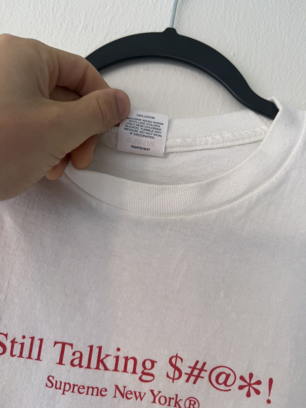 Supreme Supreme "Still Talking S**t" Tee Size US L / EU 52-54 / 3 - 6 Thumbnail