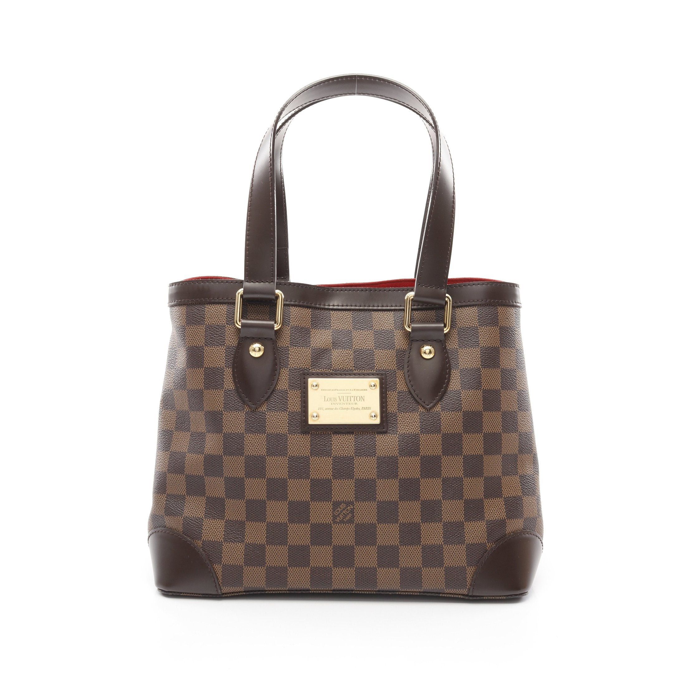 Louis Vuitton Louis Vuitton Hampstead Pm Damier Ebene Handbag Tote Bag Leather Brown Size ONE SIZE - 1 Thumbnail