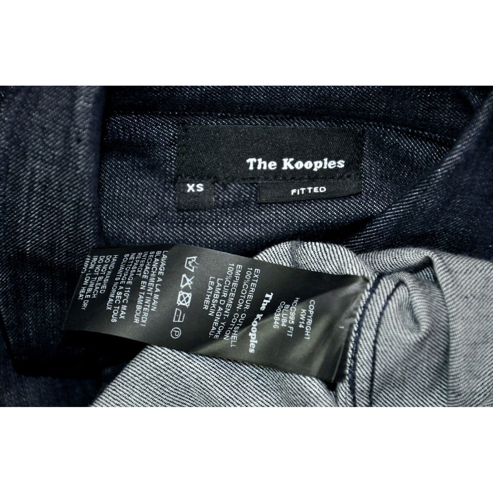 The Kooples The Kooples Shirt Women's XS Denim Leather Western Collared Button-Up Long Sleeve Blue Casual Vintage? Size XS / US 0-2 / IT 36-38 - 8 Thumbnail