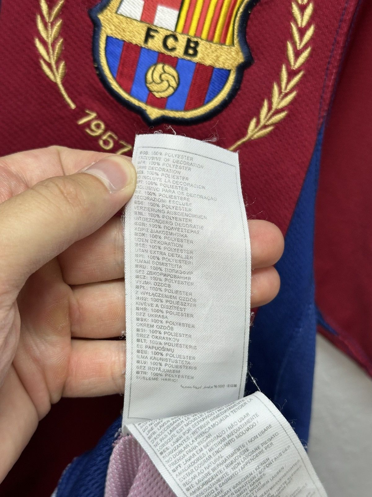 Vintage Vintage Nike Barcelona 2007 2008 Football Soccer Jersey Size US S / EU 44-46 / 1 - 13 Thumbnail