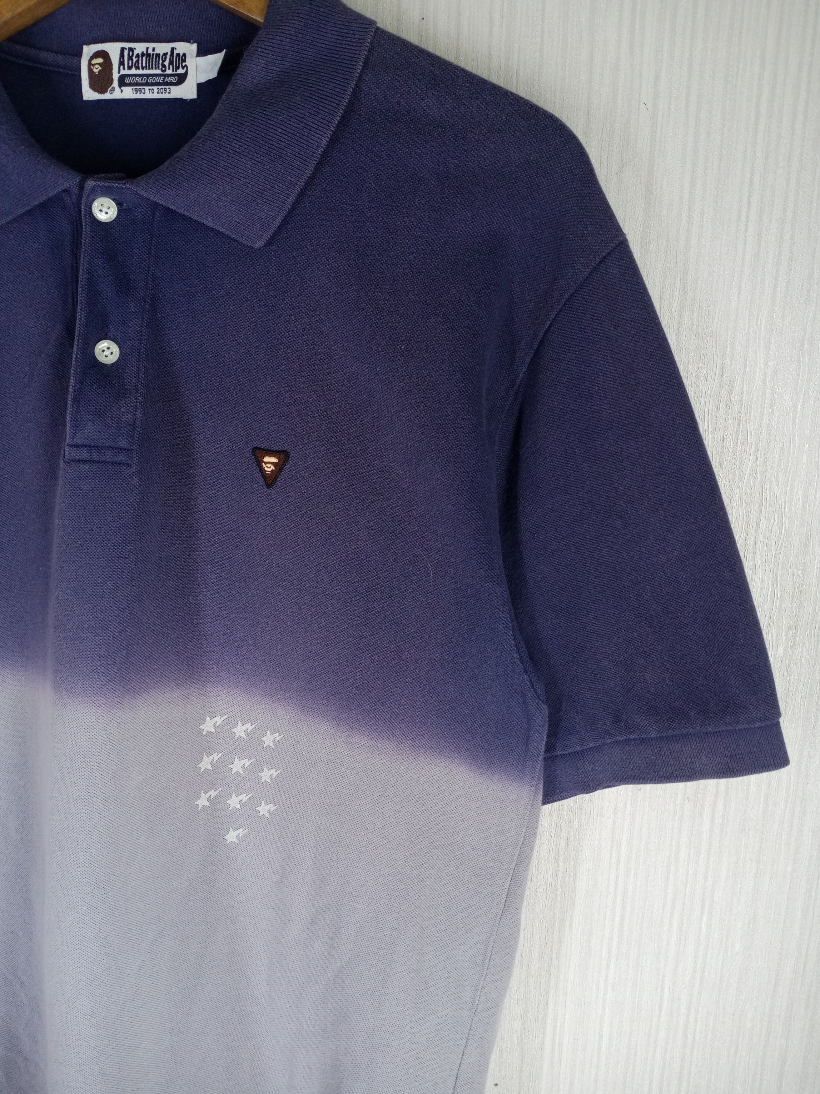 Bape Rare Ape General Gradation Polo Shirt Size US L / EU 52-54 / 3 - 6 Thumbnail