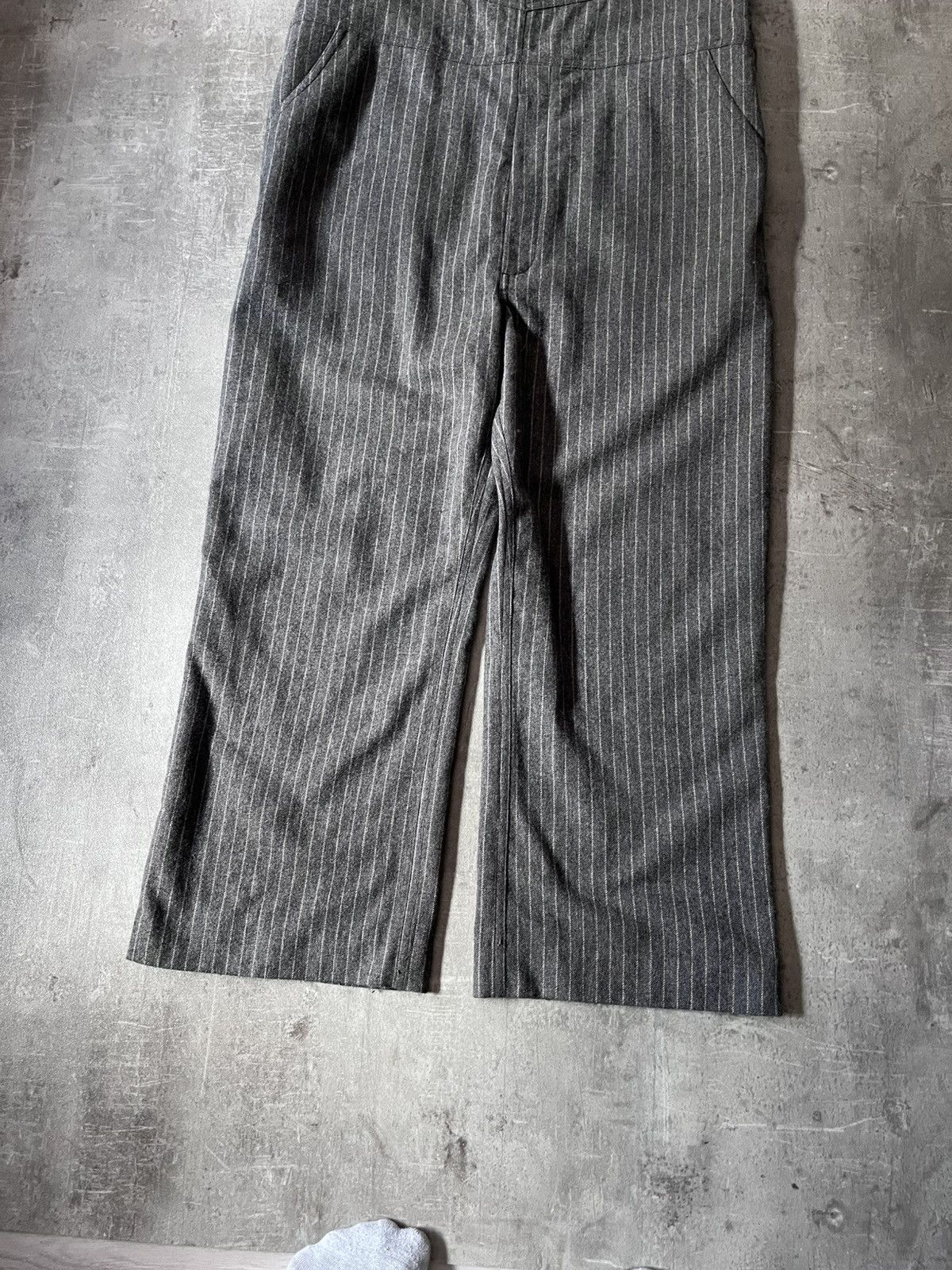 Acne Studios Acne Studios wool overalls grey striped Size US 30 / EU 46 - 2 Thumbnail