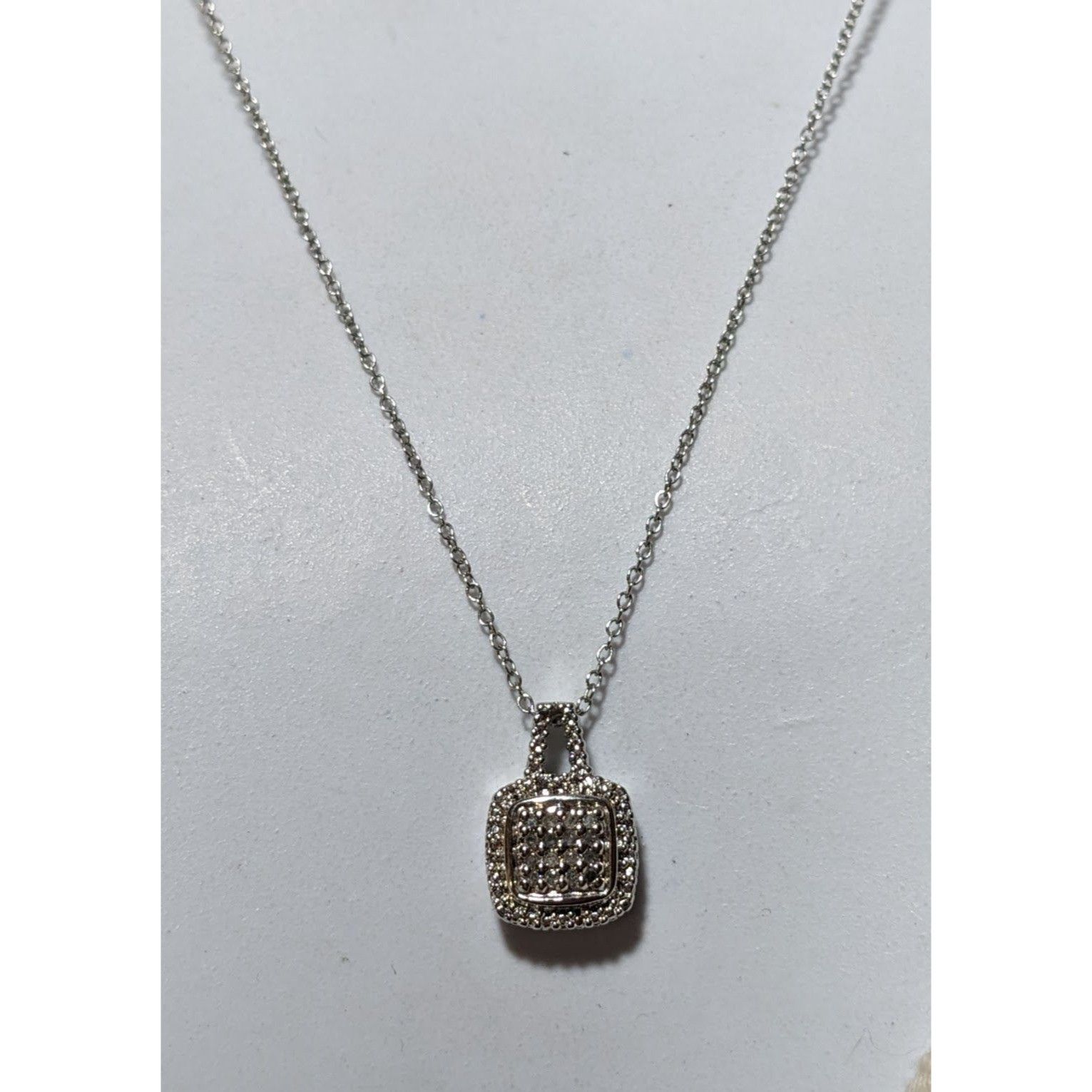 Other Elegant Glam Silver Gemmed Pendant Necklace Size ONE SIZE - 8 Thumbnail