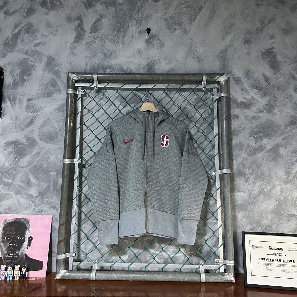 Nike Nike Grey Stanford Full Zip hoodie sweatshirt Size L / US 10 / IT 46 - 1 Thumbnail