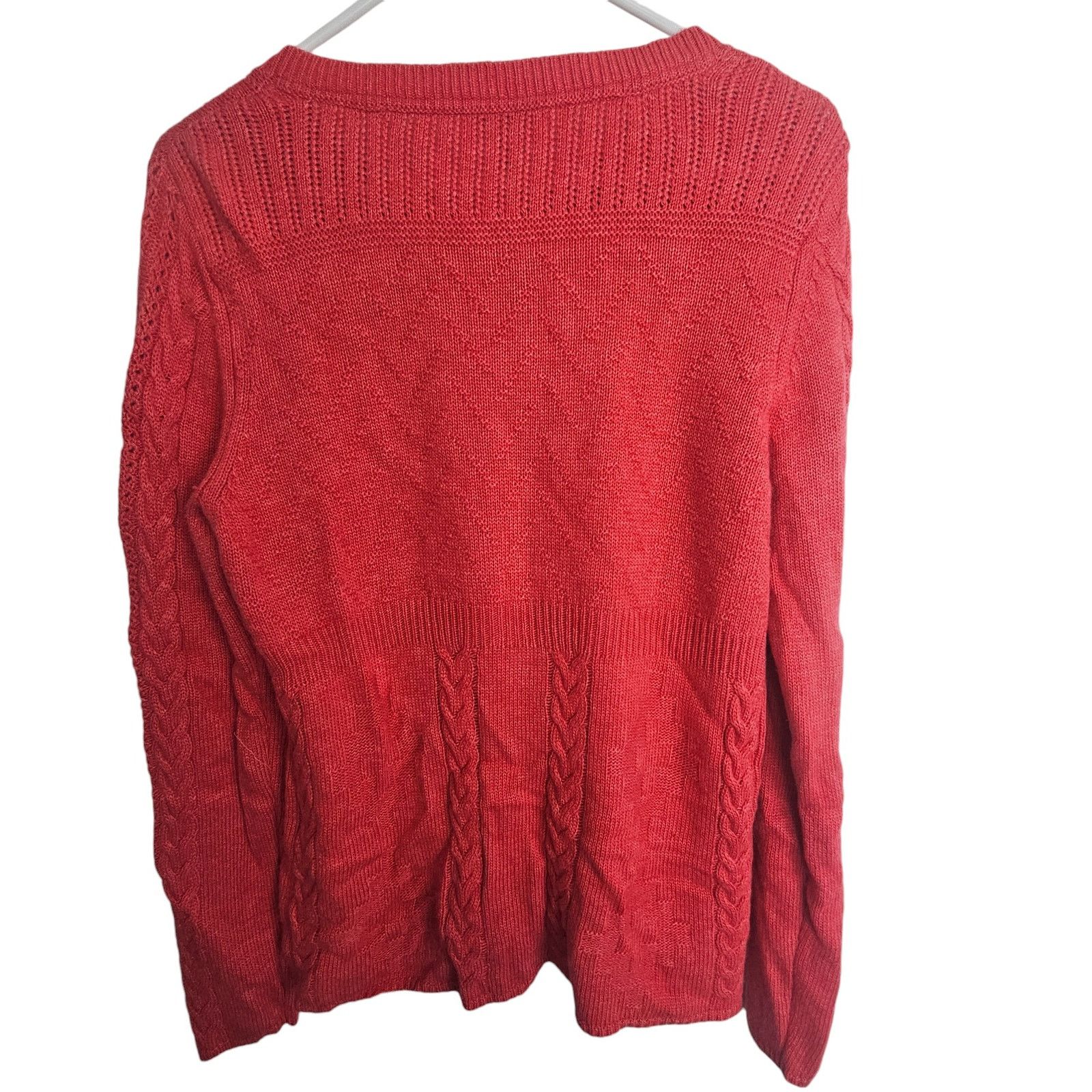 Sundry Sundance Womens Wool Alpaca Cardigan Sweater Sz L Cable Knit Size L / US 10 / IT 46 - 8 Thumbnail