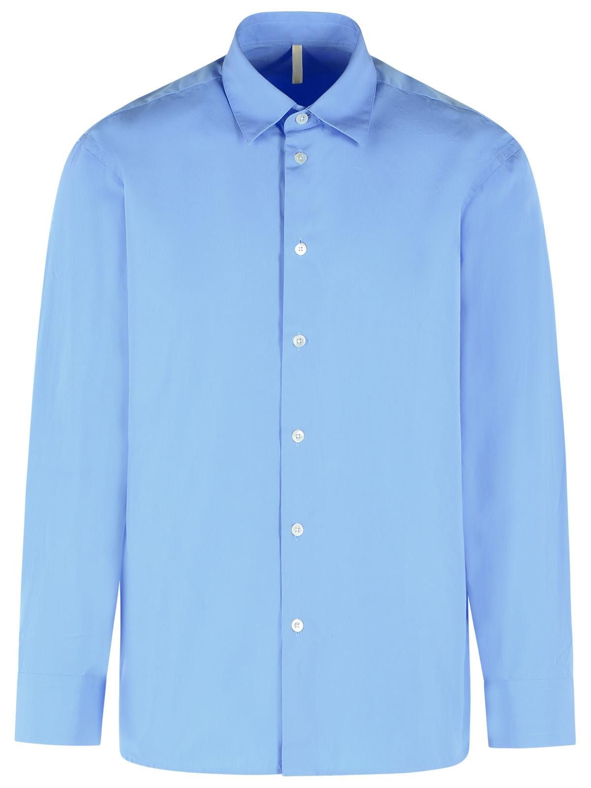 Sunflower SUNFLOWER 'Day' Light Blue Cotton Shirt Size US M / EU 48-50 / 2 - 1 Thumbnail