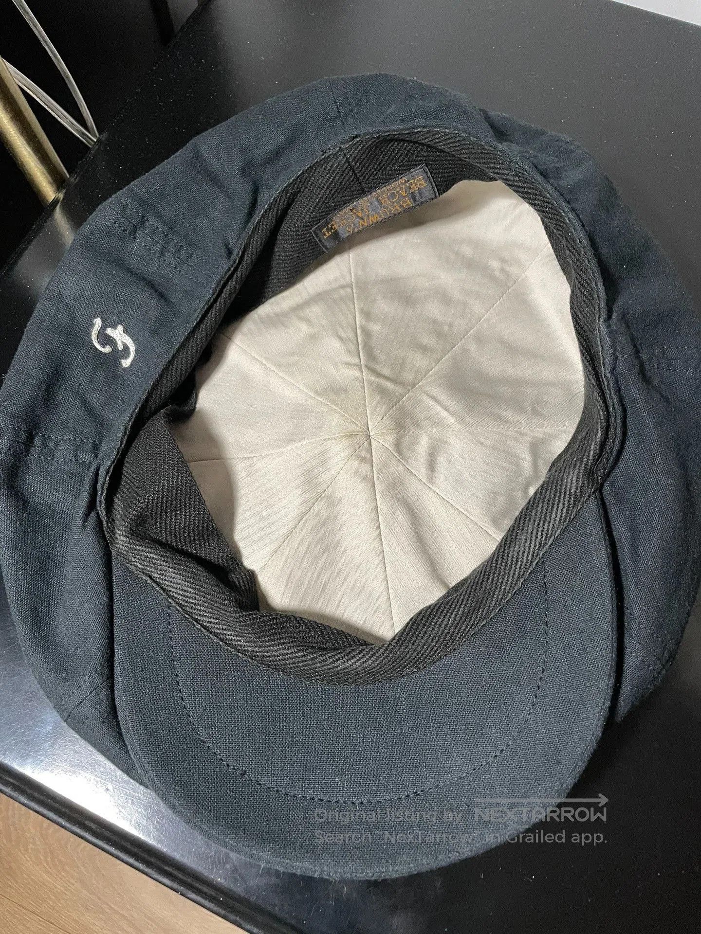 Full Count & Co. Fullcount Vintage Black Newsboy Cap. Size ONE SIZE - 2 Thumbnail
