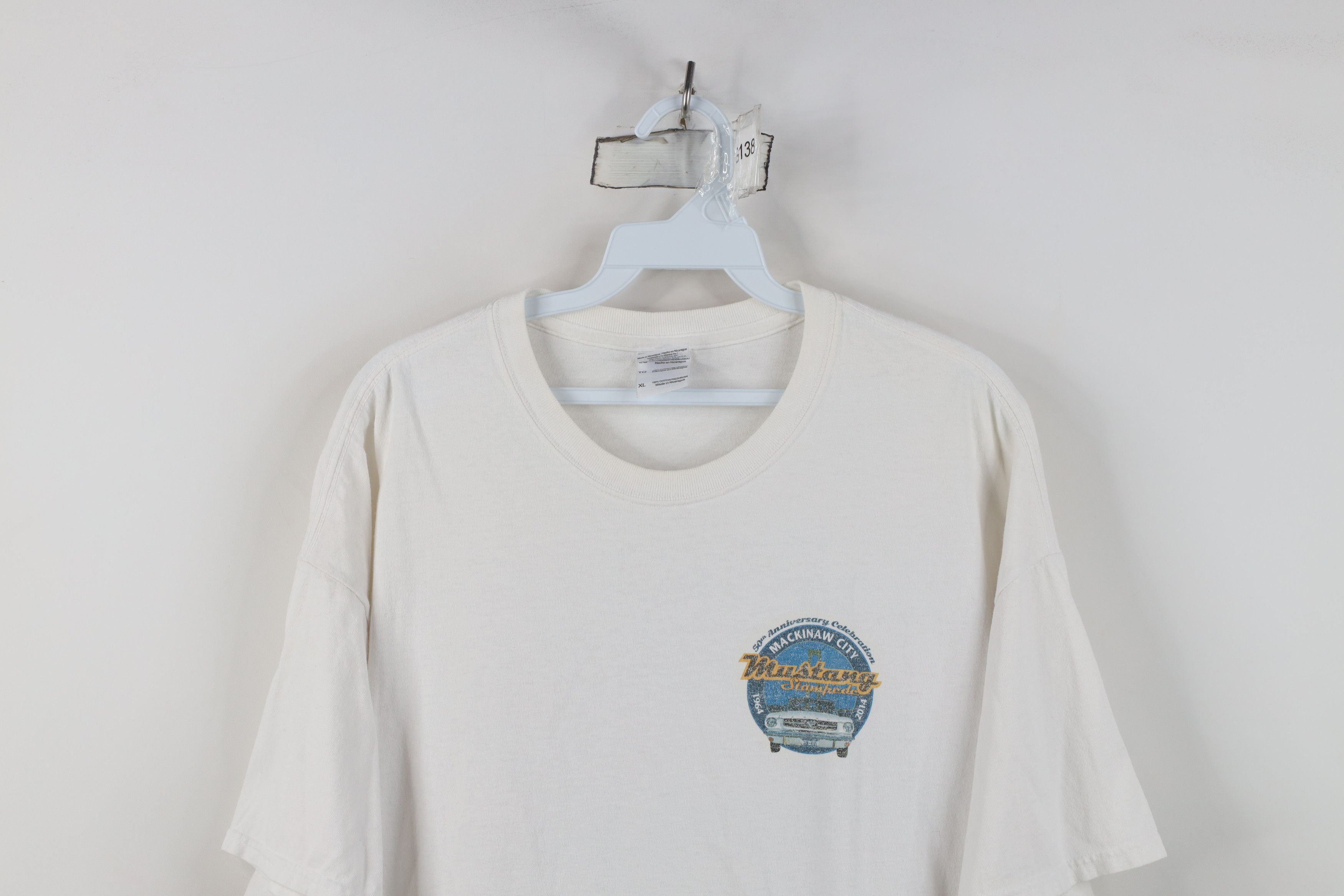 Vintage Y2K Mackinaw City Ford Mustang Stampede Short Sleeve T-Shirt Size US XL / EU 56 / 4 - 2 Thumbnail