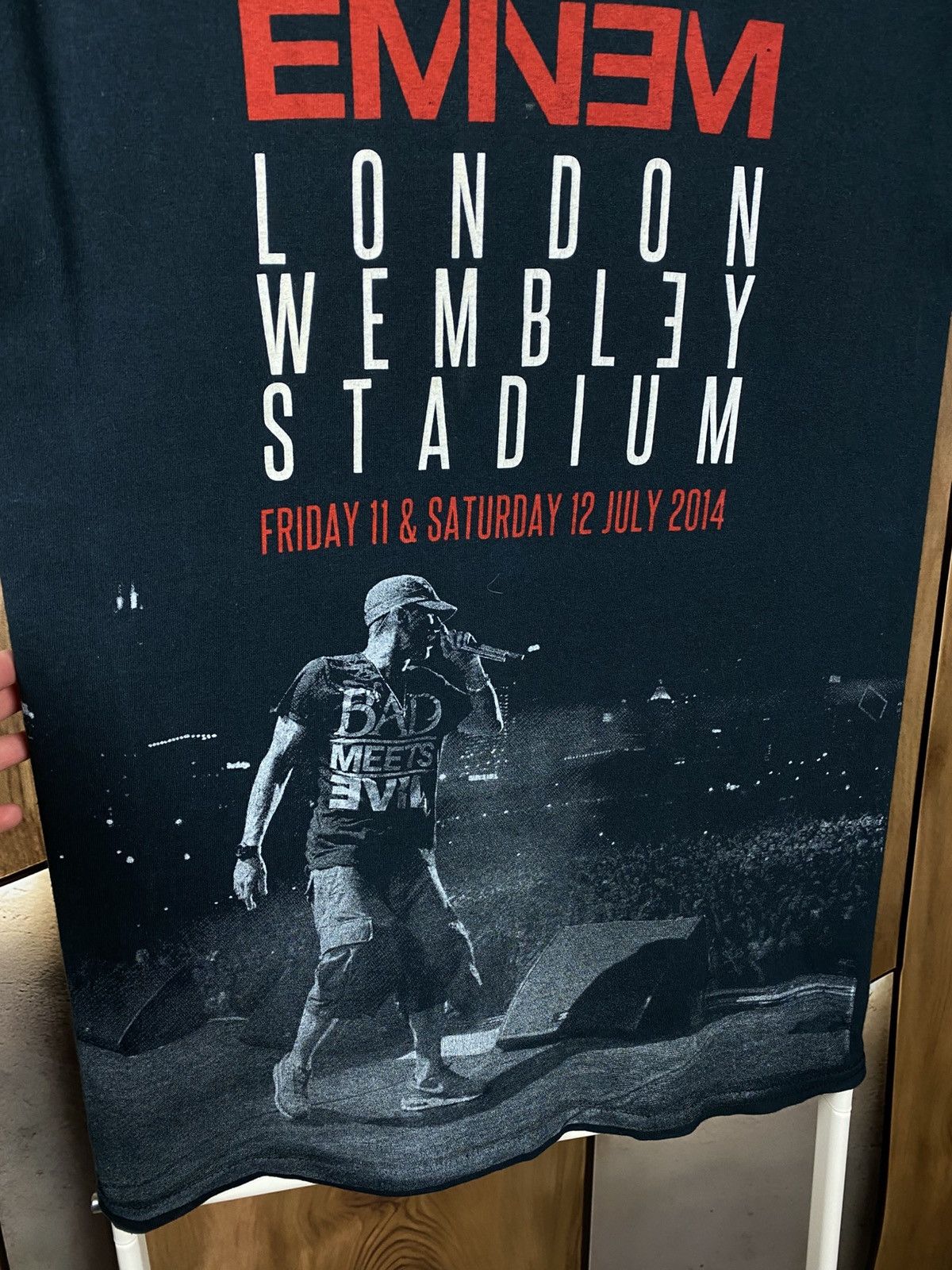 Eminem 🎙️Vintage 2014 T-Shiry Eminem London Wembley Stadium Rap Tee🎙️ Size US S / EU 44-46 / 1 - 6 Thumbnail
