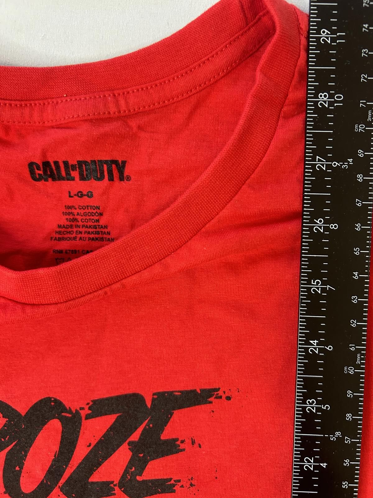 Roberto Cavalli Call Of Duty Roze Red Long Sleeve Graphic Mens Large NWT Size L / US 10 / IT 46 - 4 Thumbnail