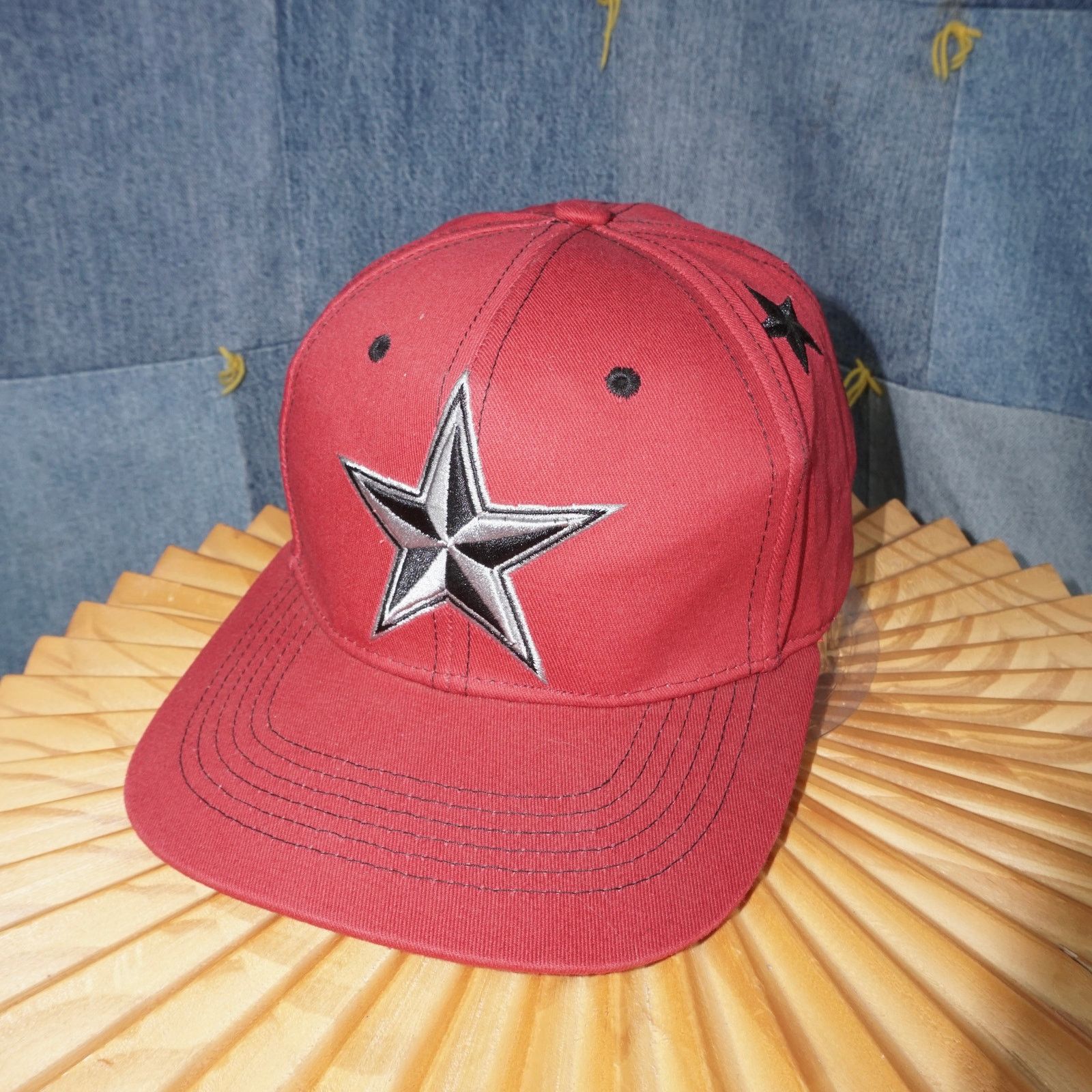 Vintage OSFA - Vintage Y2K embroidered nautical star grunge hat Size ONE SIZE - 2 Thumbnail