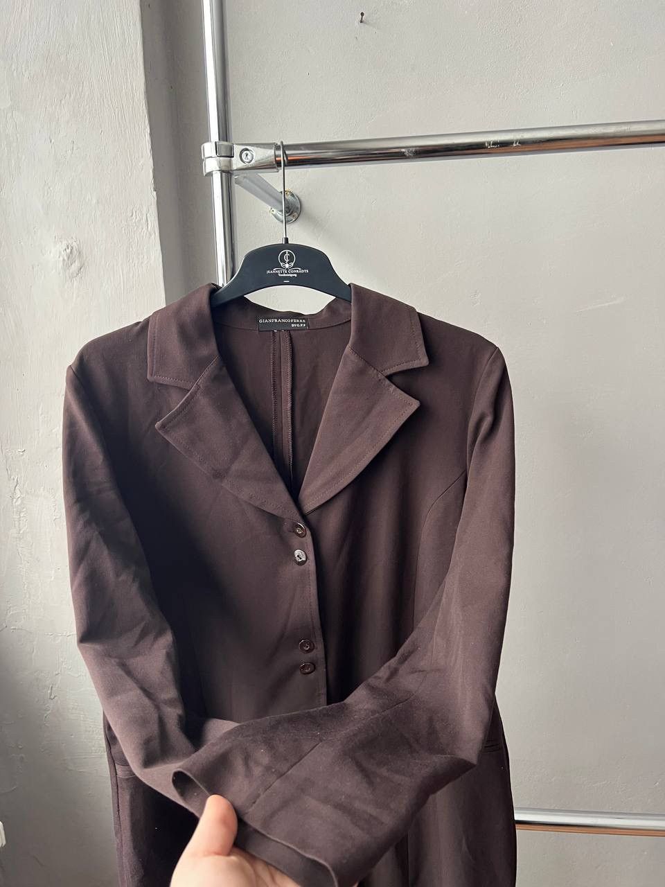 Gianfranco Ferre ICON 1990’S GIANFRANCO FERRE BY GFF SOLID MIDI DRESS SIZE XL Size XL / US 12-14 / IT 48-50 - 10 Thumbnail
