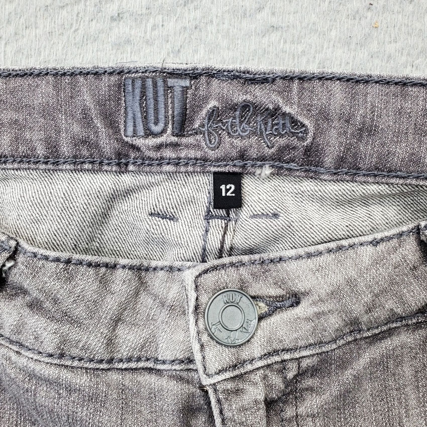 Vintage KUT from the Kloth Jeans Womens 12 Size Multi Denim Stretch Cotton Straight Leg Size 34" / US 12 / IT 48 - 6 Thumbnail