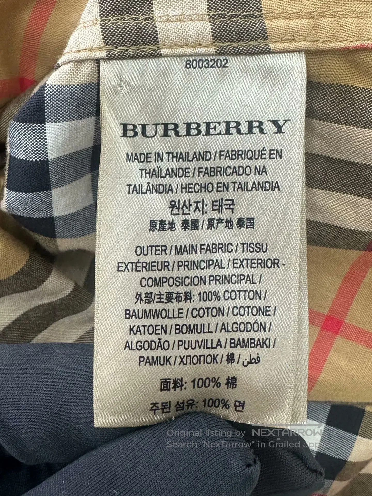 Burberry Burberry Khaki classic check hidden button long-sleeve shi Size XXS / US 00 / IT 34 - 4 Thumbnail