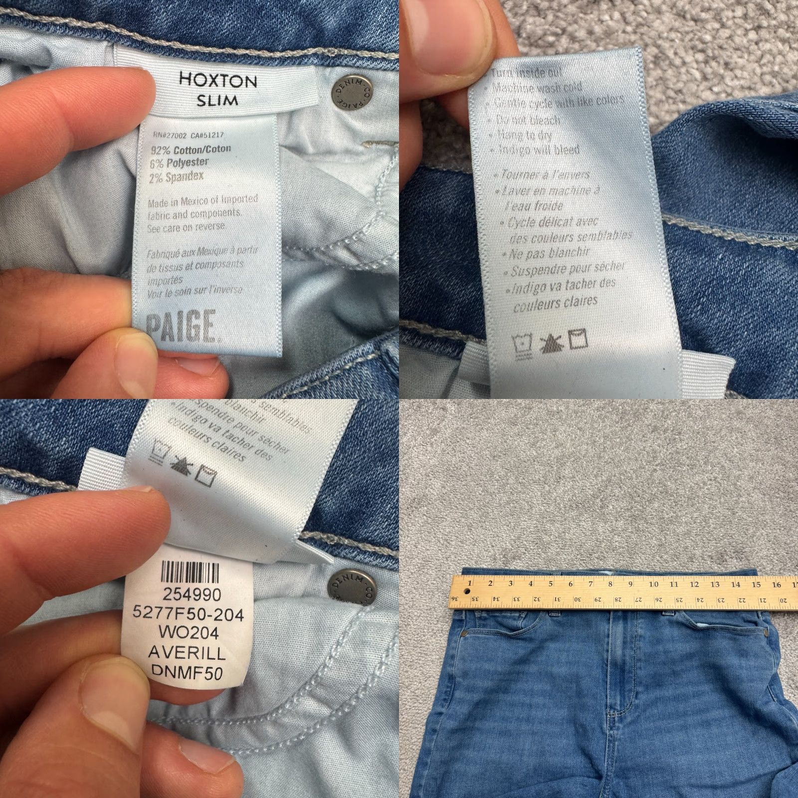 Hudson Hudson Page Hoxton Slim Jeans Women 31 Blue Medium Wash High Rise Skinny Stretch Streetwear Size 24" / US 00 / IT 34 - 8 Thumbnail