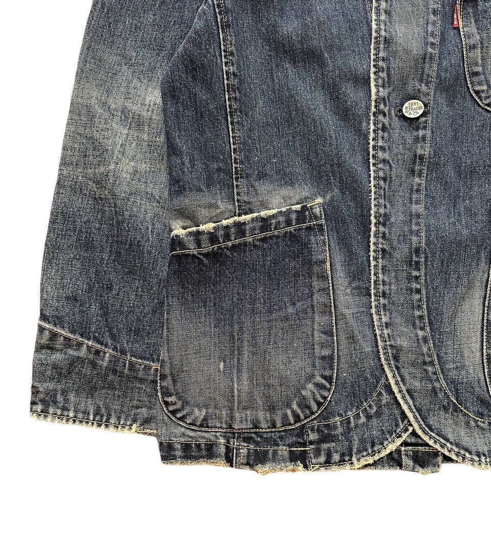 Levi's Vintage Clothing Levis Thrashed Sun Faded Denim Jacket Size US S / EU 44-46 / 1 - 5 Thumbnail