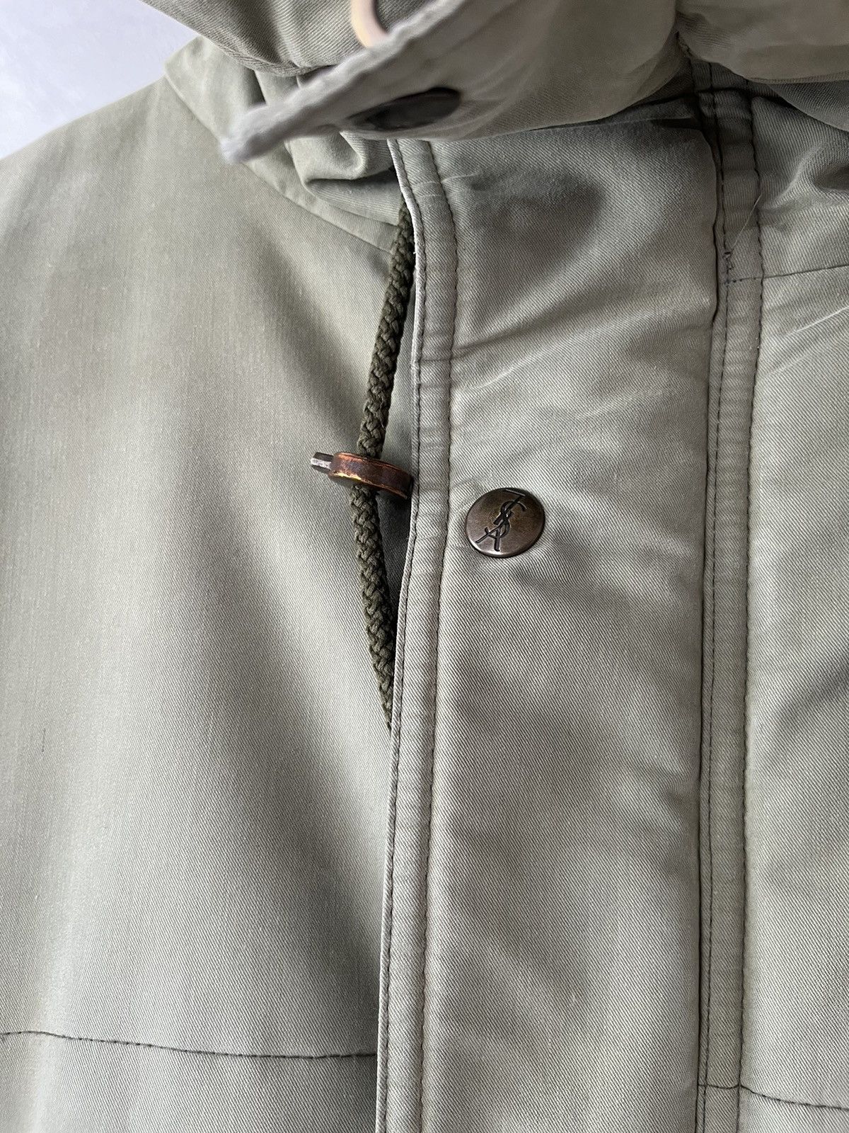 Saint Laurent Paris Vintage 90s Winter YSL Jacket Heavy Parka Jacket Size US L / EU 52-54 / 3 - 4 Thumbnail