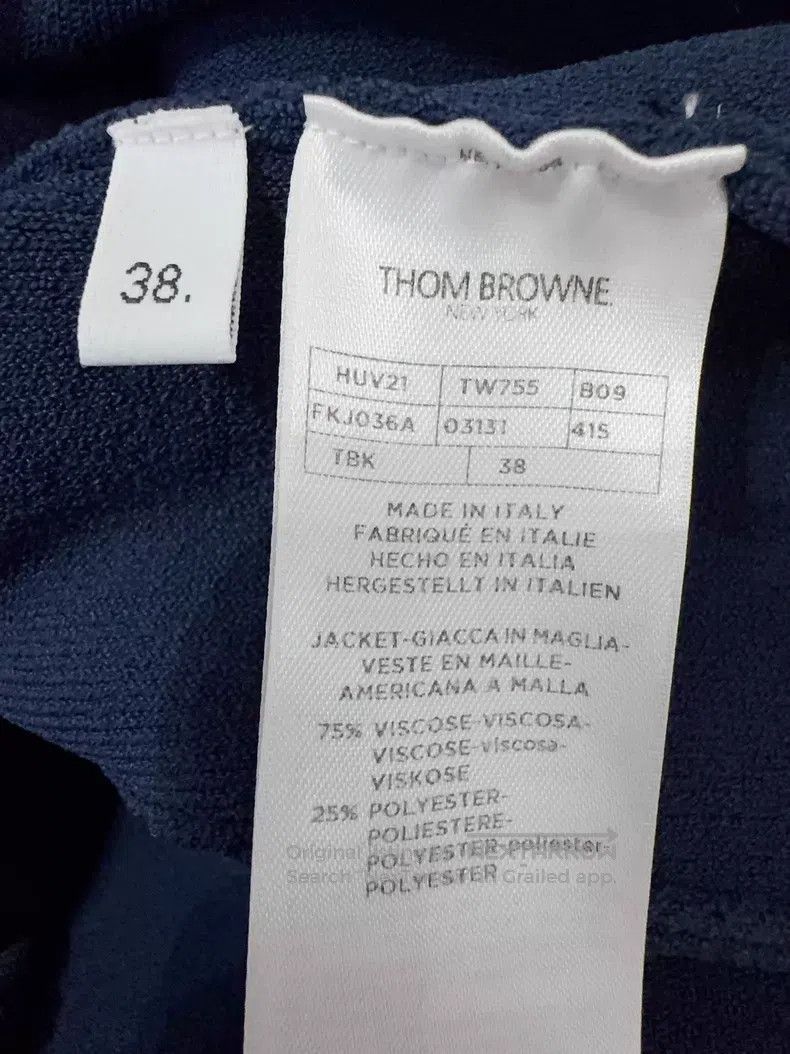 Thom Browne Thom Browne Dark Blue Knit Jacket Size US XS / EU 42 / 0 - 5 Thumbnail