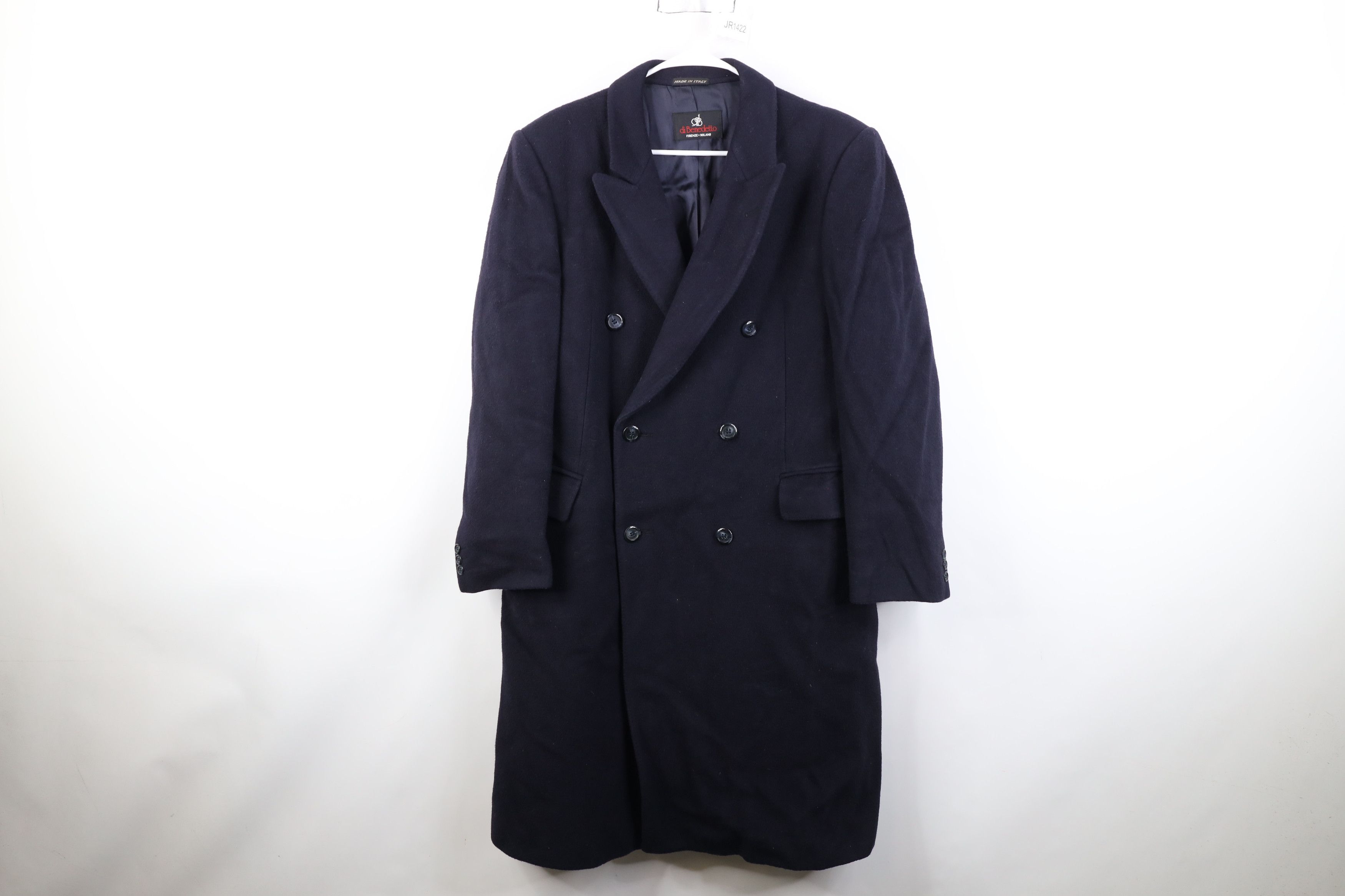 Vintage Vintage 90s Streetwear Double Breasted Overcoat Jacket Blue Size US XXL / EU 58 / 5 - 1 Thumbnail
