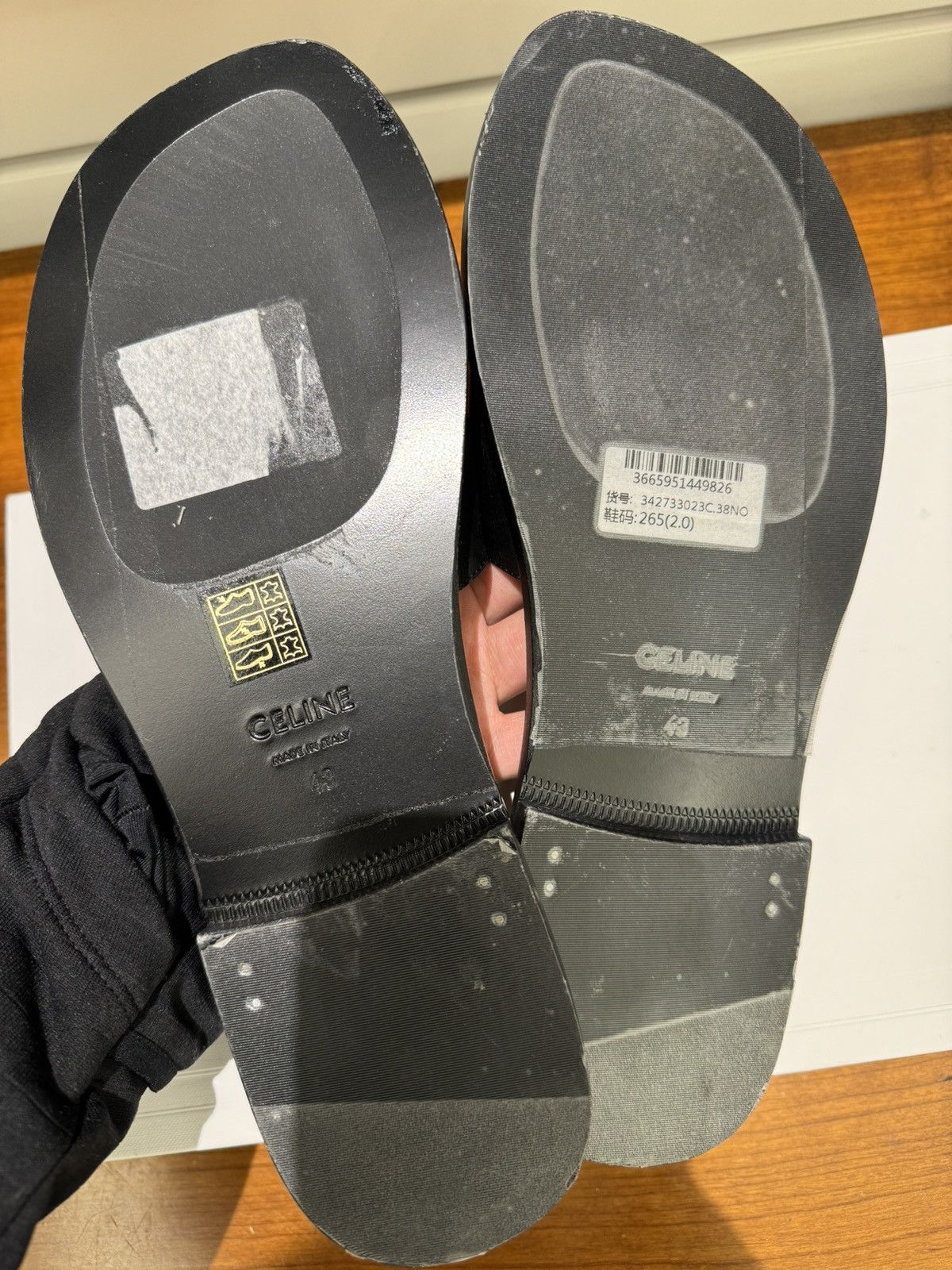 Celine × Hedi Slimane Celine logo sandal Sz43 Size US 10 / EU 43 - 4 Thumbnail