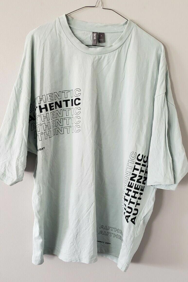 Asos Mens Authentic Twenty Eight Graphic Tshirt Size M Light Blue Size US M / EU 48-50 / 2 - 1 Thumbnail