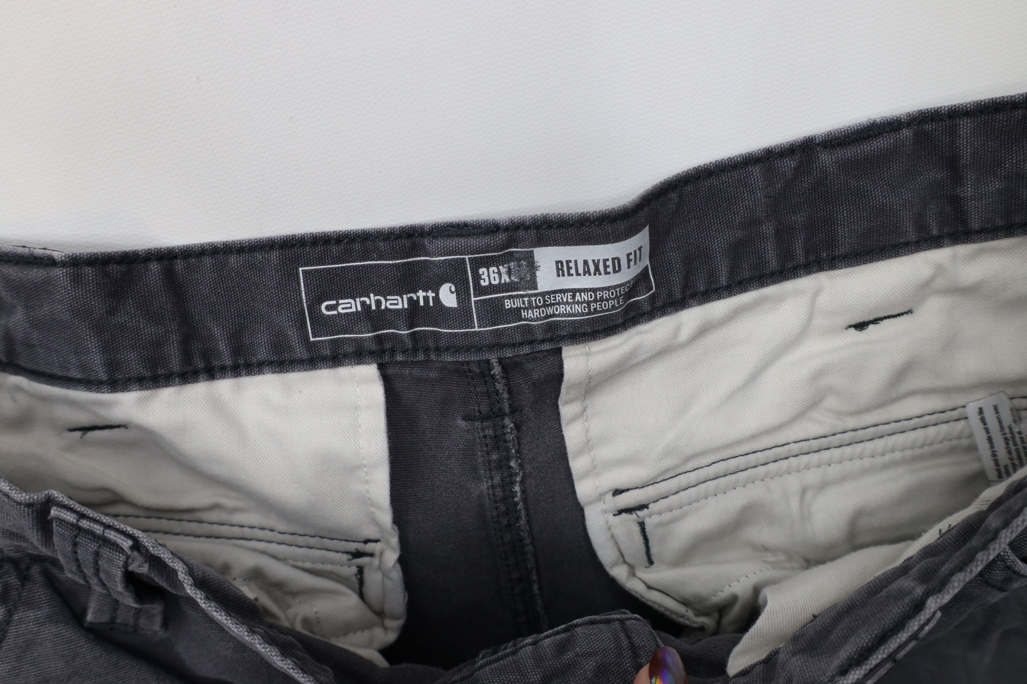 Carhartt Vintage Y2K Carhartt Relaxed Fit Canvas Cargo Pants Gray Size US 36 / EU 52 - 8 Thumbnail