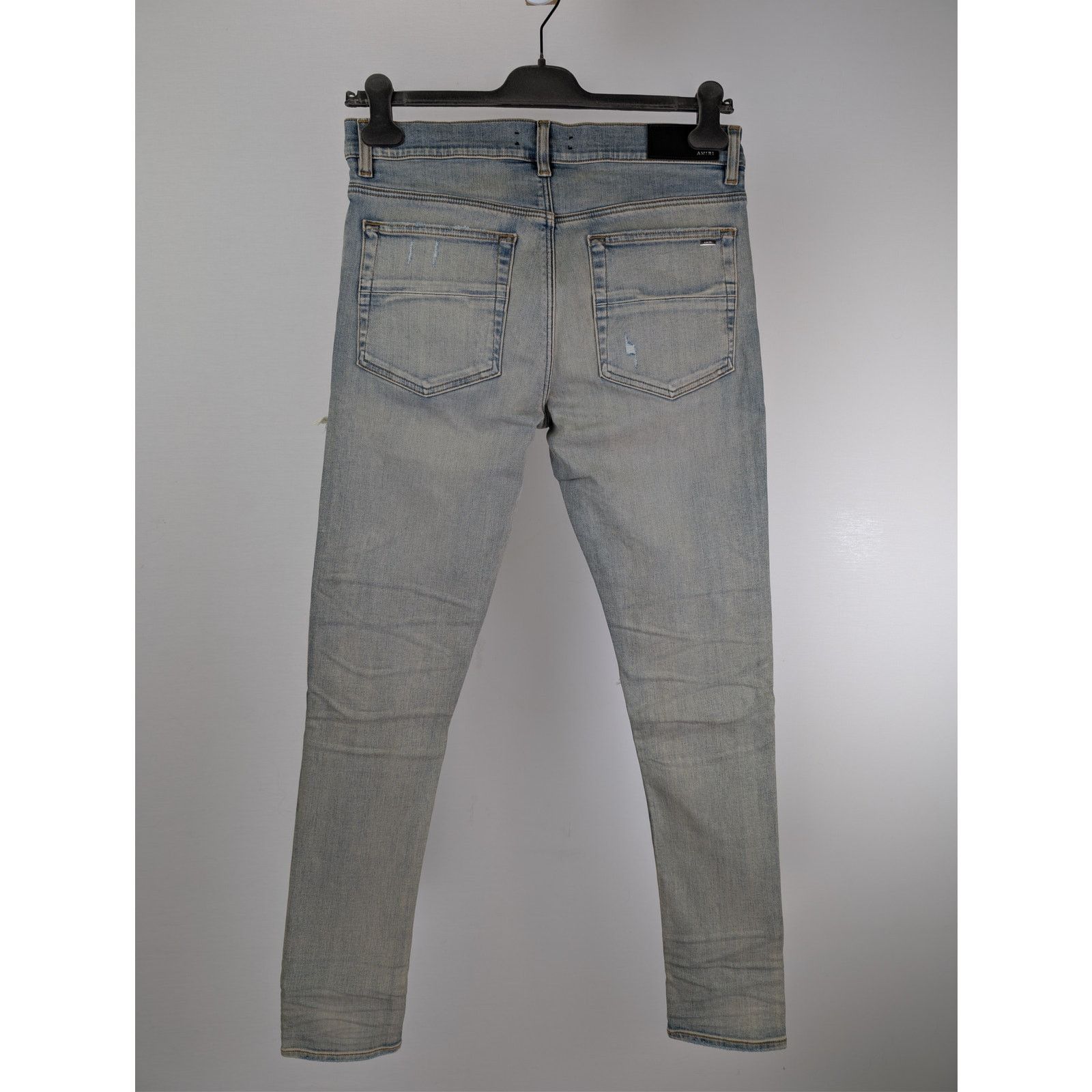Amiri o1rshd1 Suede MX1 Jean Denim Jeans in Antique Indigo Size US 33 - 14 Thumbnail