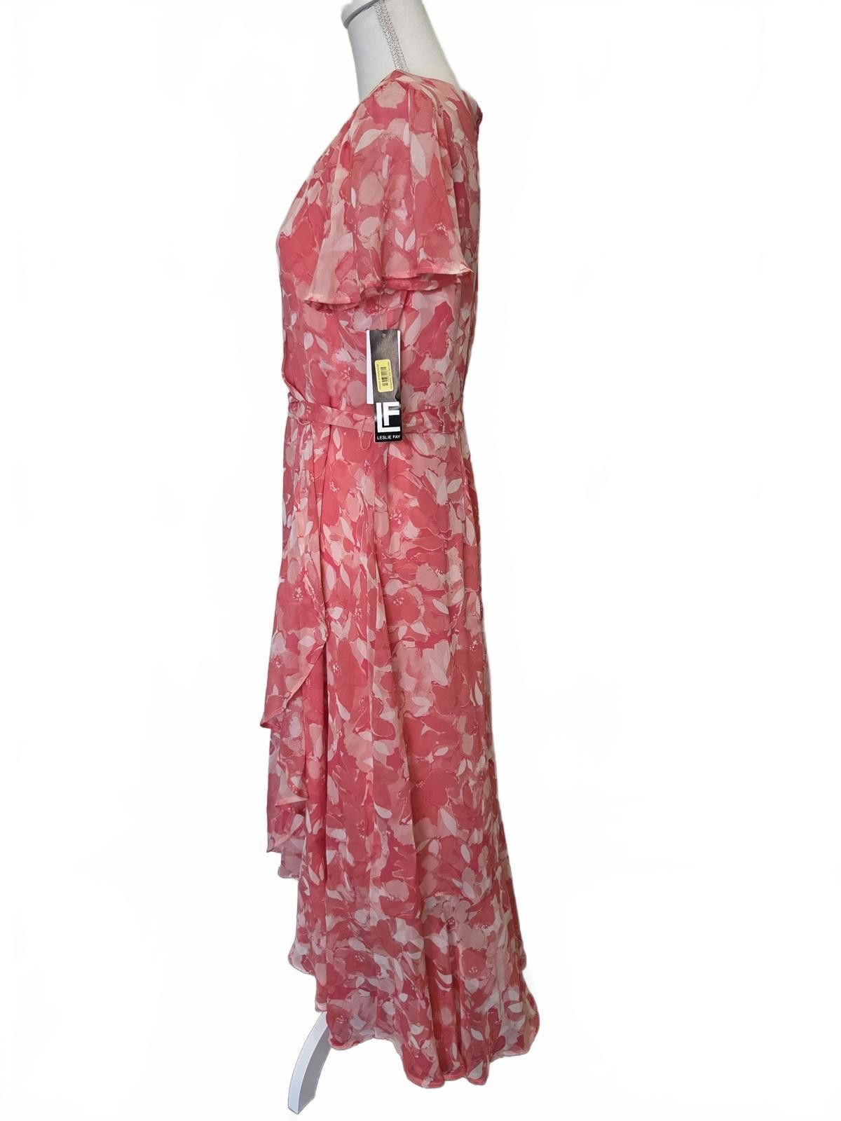 Other Leslie Fay Flutter Asyemetric Maxi Dress - Size 12 - NWT Size XL / US 12-14 / IT 48-50 - 5 Thumbnail