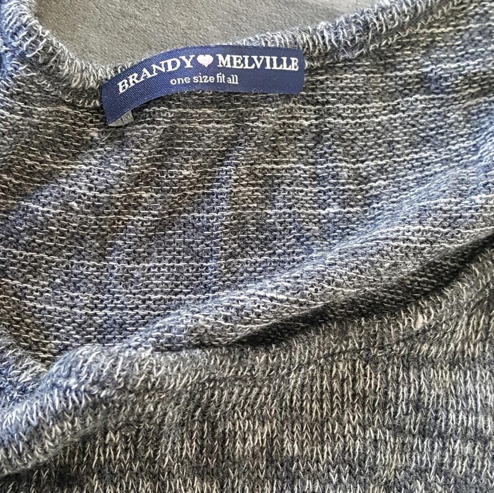 Designer Grey Oversized Melville Muscle Tank Size ONE SIZE - 3 Thumbnail