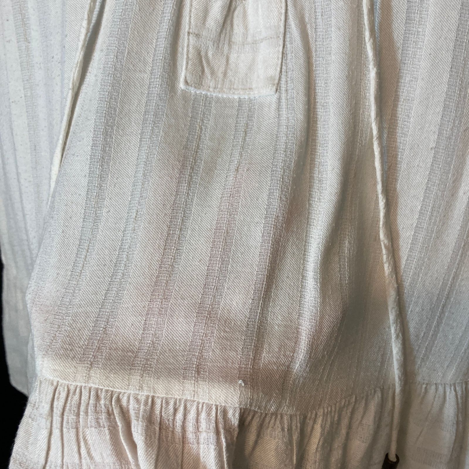 Other Maven West Ivory White Lace Up V-Neck Lightweight Tank Top Size L / US 10 / IT 46 - 5 Thumbnail