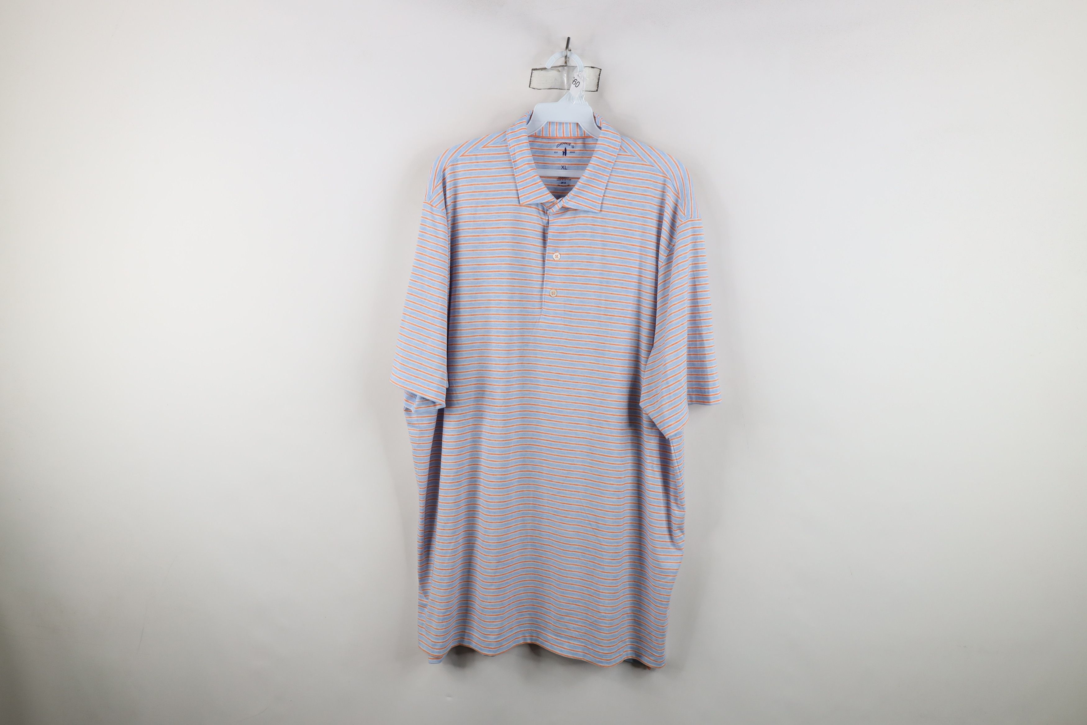 johnnie-O Johnnie O 50 Striped Color Block Collared Golf Polo Shirt Size US XL / EU 56 / 4 - 1 Thumbnail