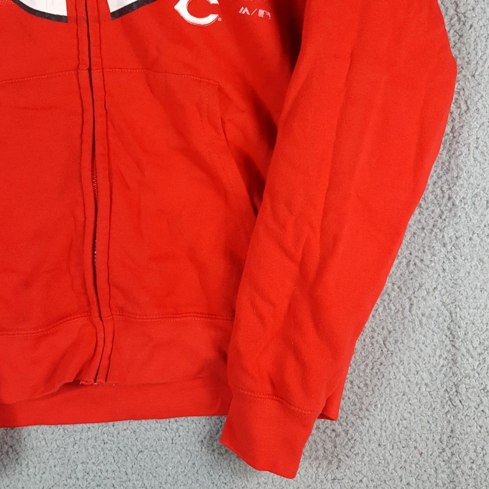 MLB Majestic Cincinnati Reds MLB Baseball Zip Up Hoodie Mens M Retro Windbreaker Jacket Size US M / EU 48-50 / 2 - 4 Thumbnail