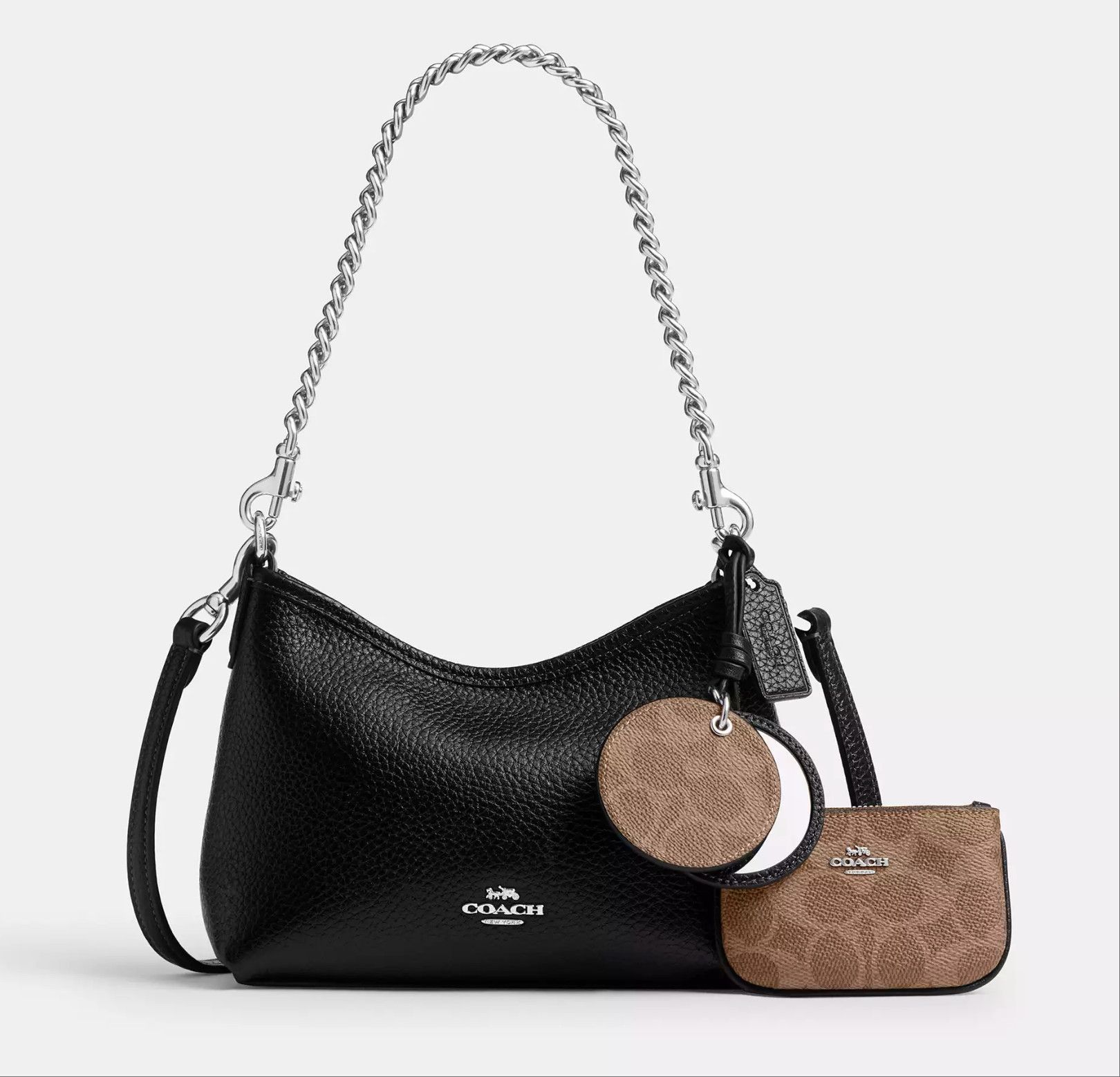 Coach Laurel Small Shoulder Bag With Mirror Charm And Pouch CBI06 Size ONE SIZE - 1 Thumbnail