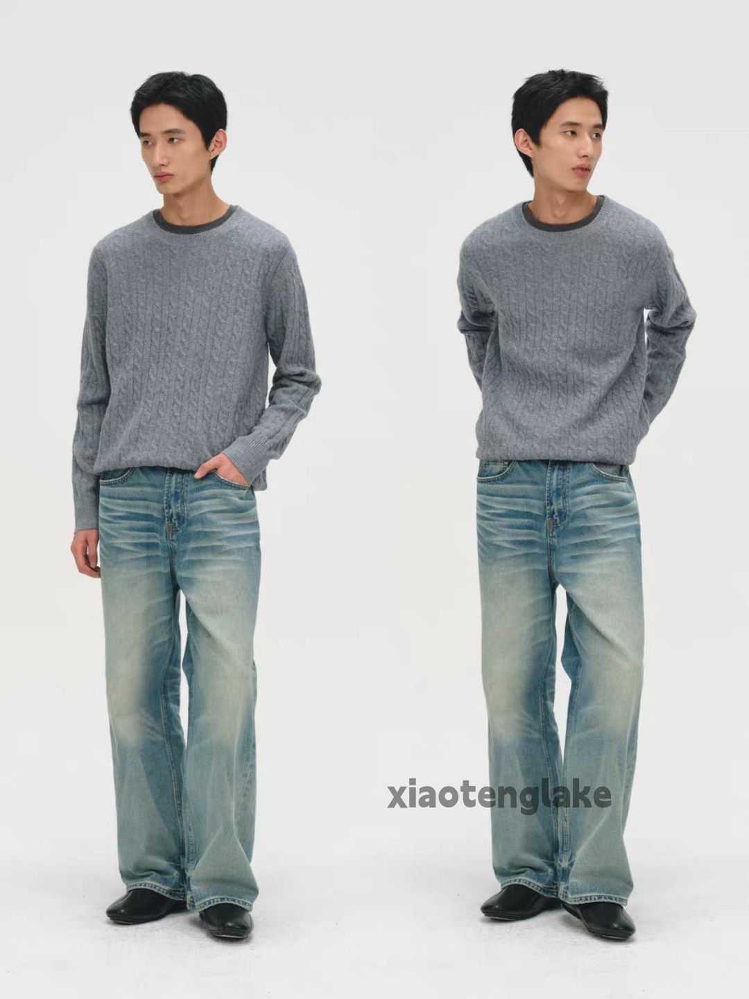 Jean Custom washed faded cleanfit yuppie loose y2k jeans Size US 30 / EU 46 - 4 Thumbnail