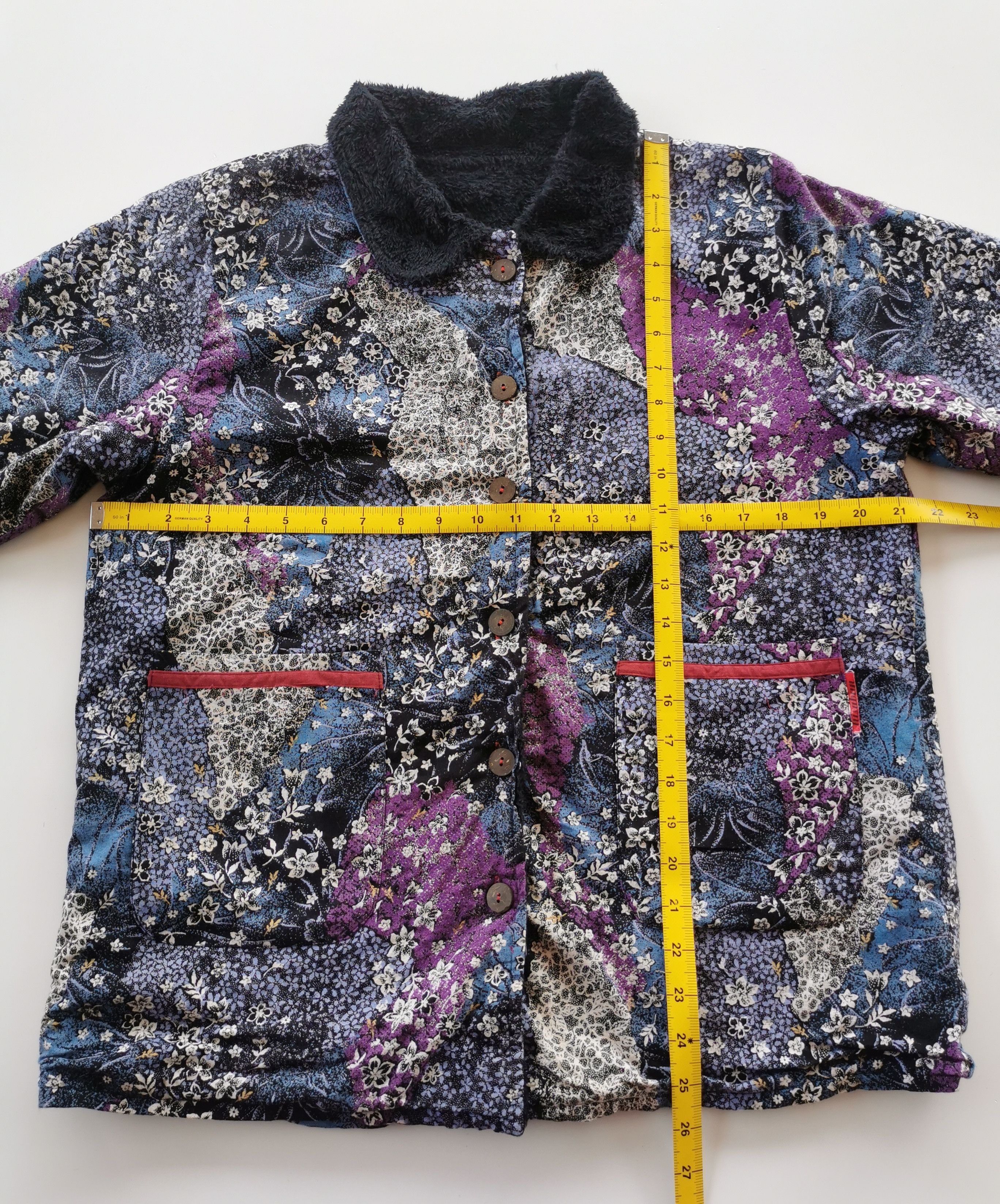 Japanese Brand Hysabun Japan Flower Art Double Pocket Sweater Size US M / EU 48-50 / 2 - 12 Thumbnail