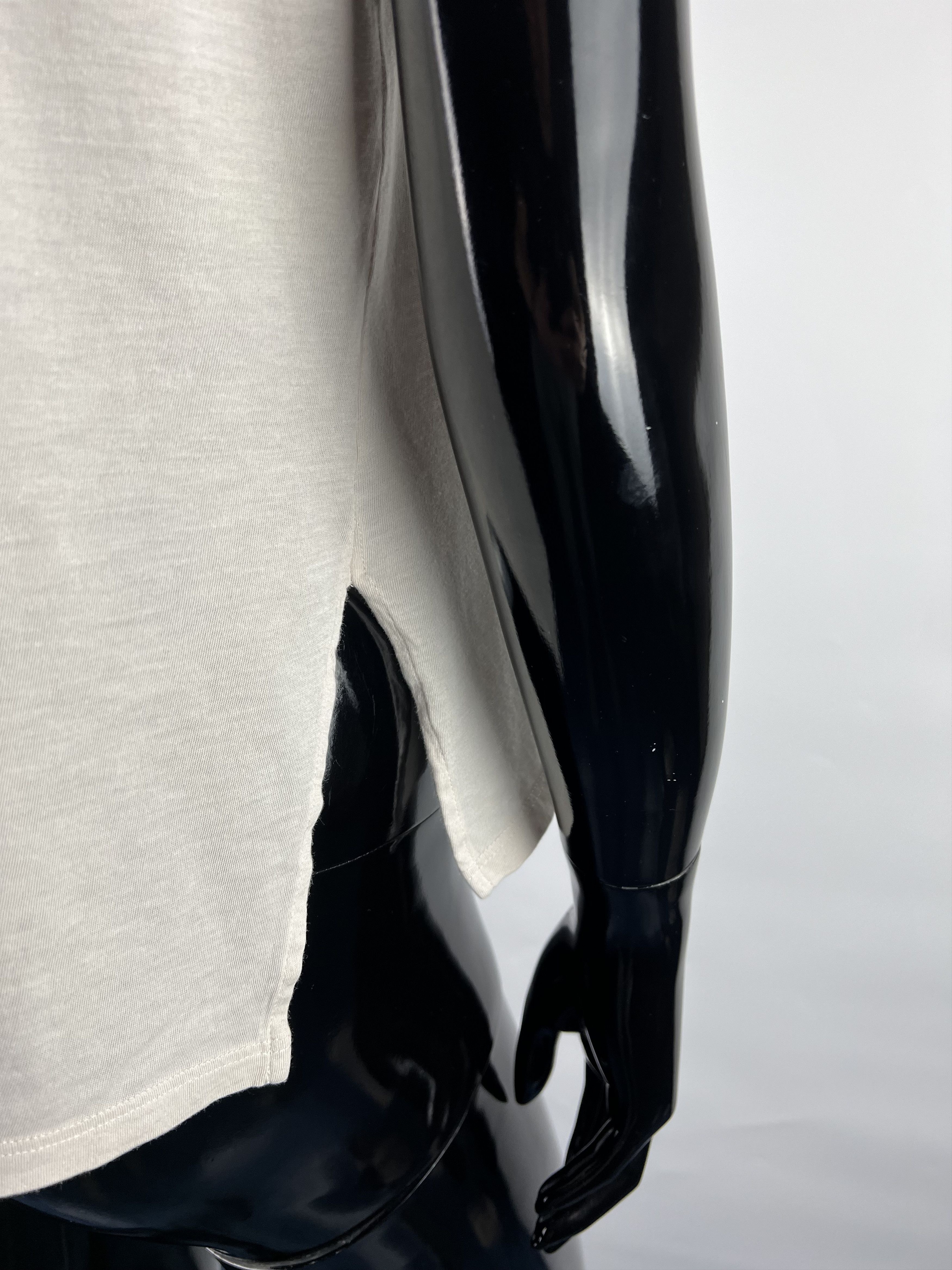 Other Falconeri Cotton Silk V-Neck Short Sleeve T-Shirt Size M / US 6-8 / IT 42-44 - 4 Thumbnail