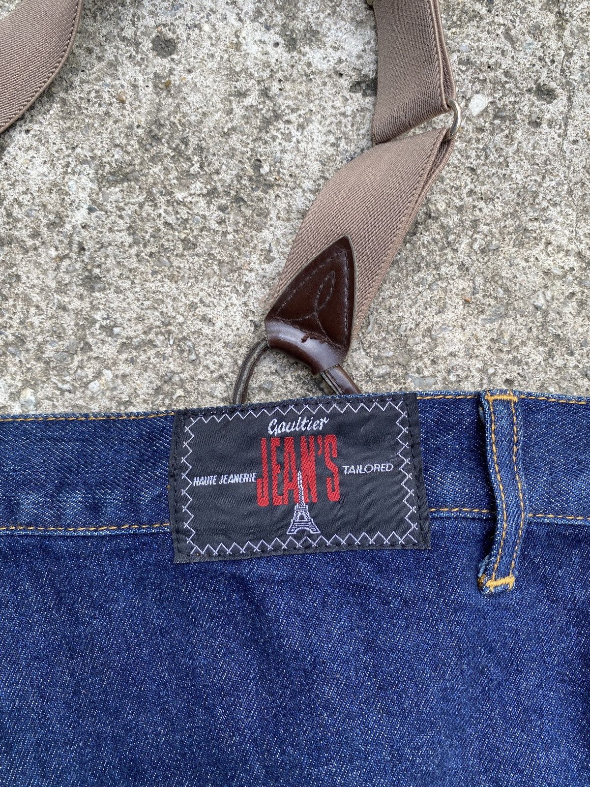 Gaultier Homme Objet S/S 1993 Jean Paul Gaultier High Rise Jumpsuit Denim Size US 34 / EU 50 - 17 Thumbnail