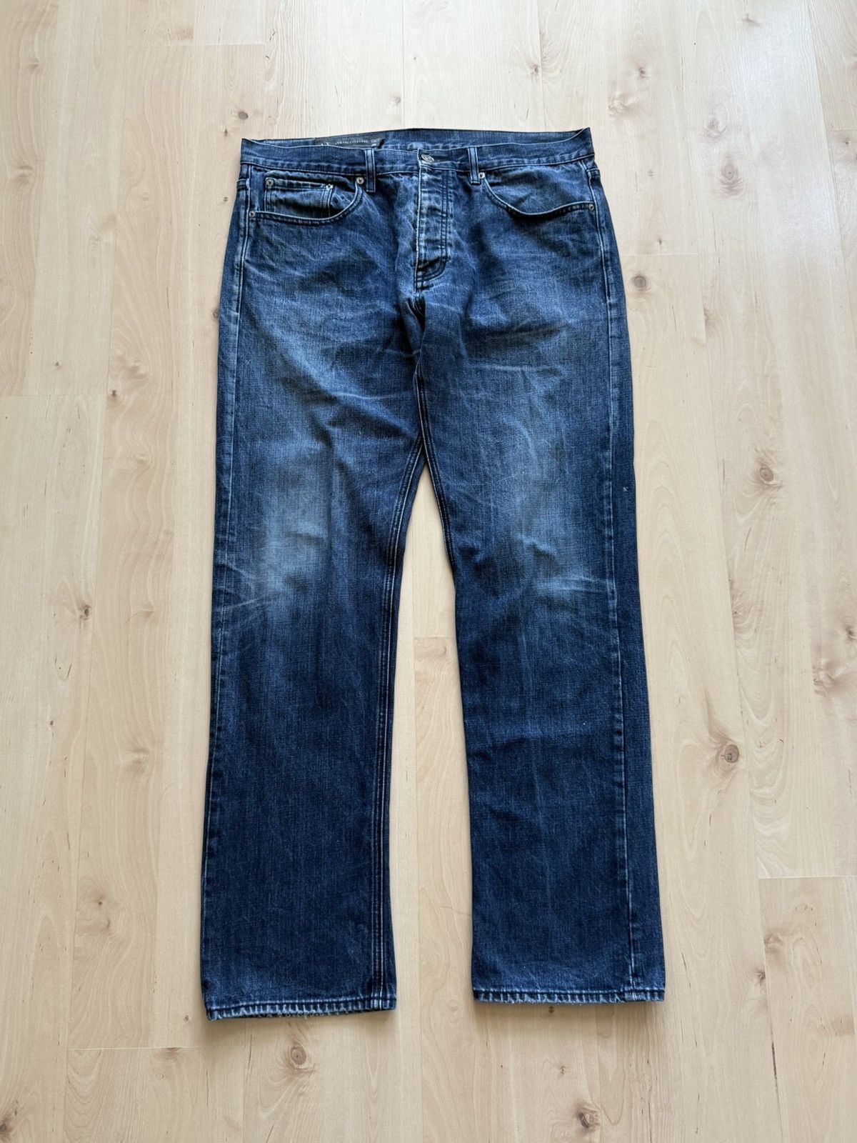 Armani Exchange SS2014 Armani exchange wash denim straight fit jeans Size US 36 / EU 52 - 1 Thumbnail