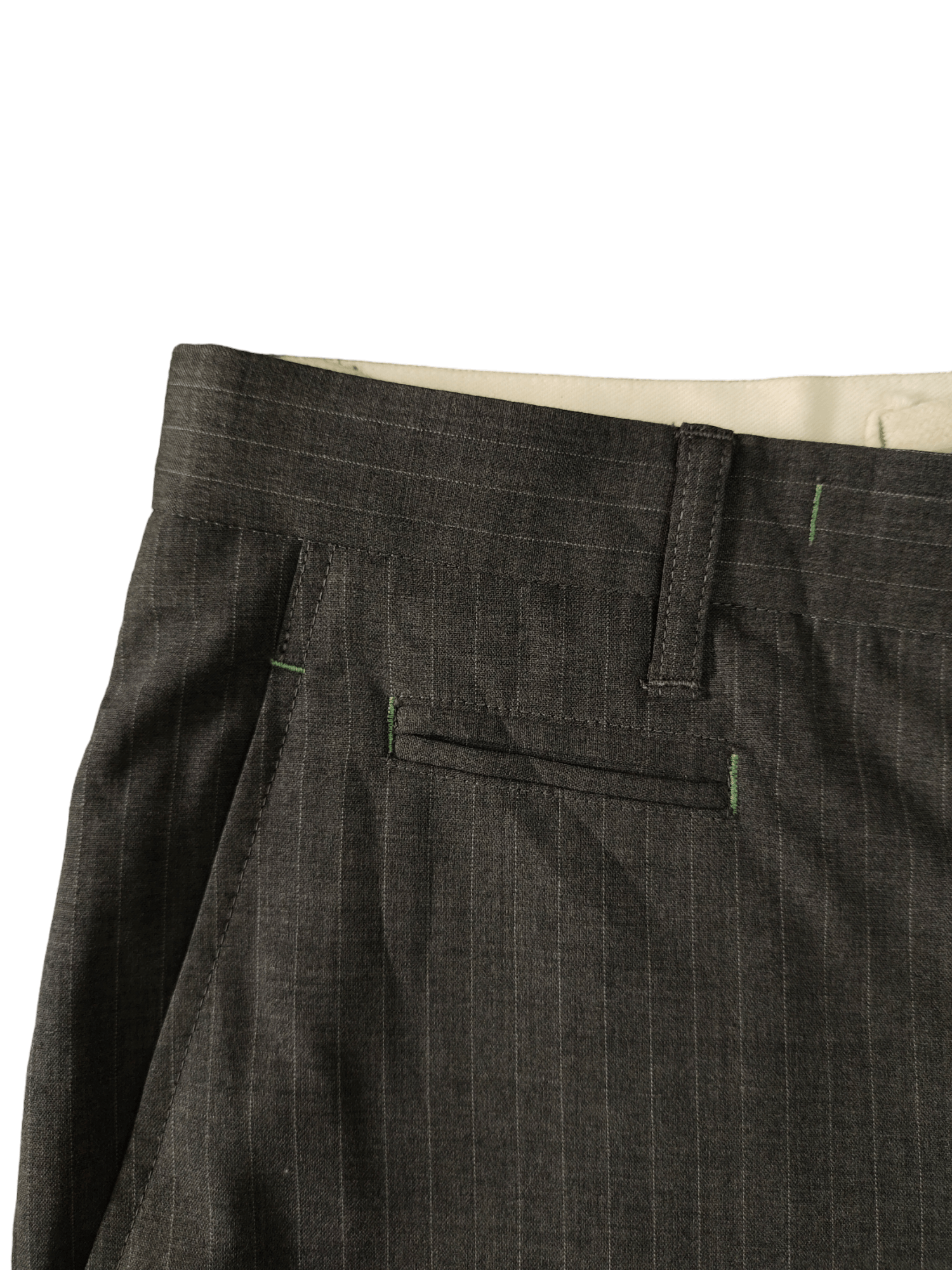 Isamu Katayama Backlash Japanese Brand Kahki Pin Striped 3Q Trouser Pants Size US 32 / EU 48 - 3 Thumbnail
